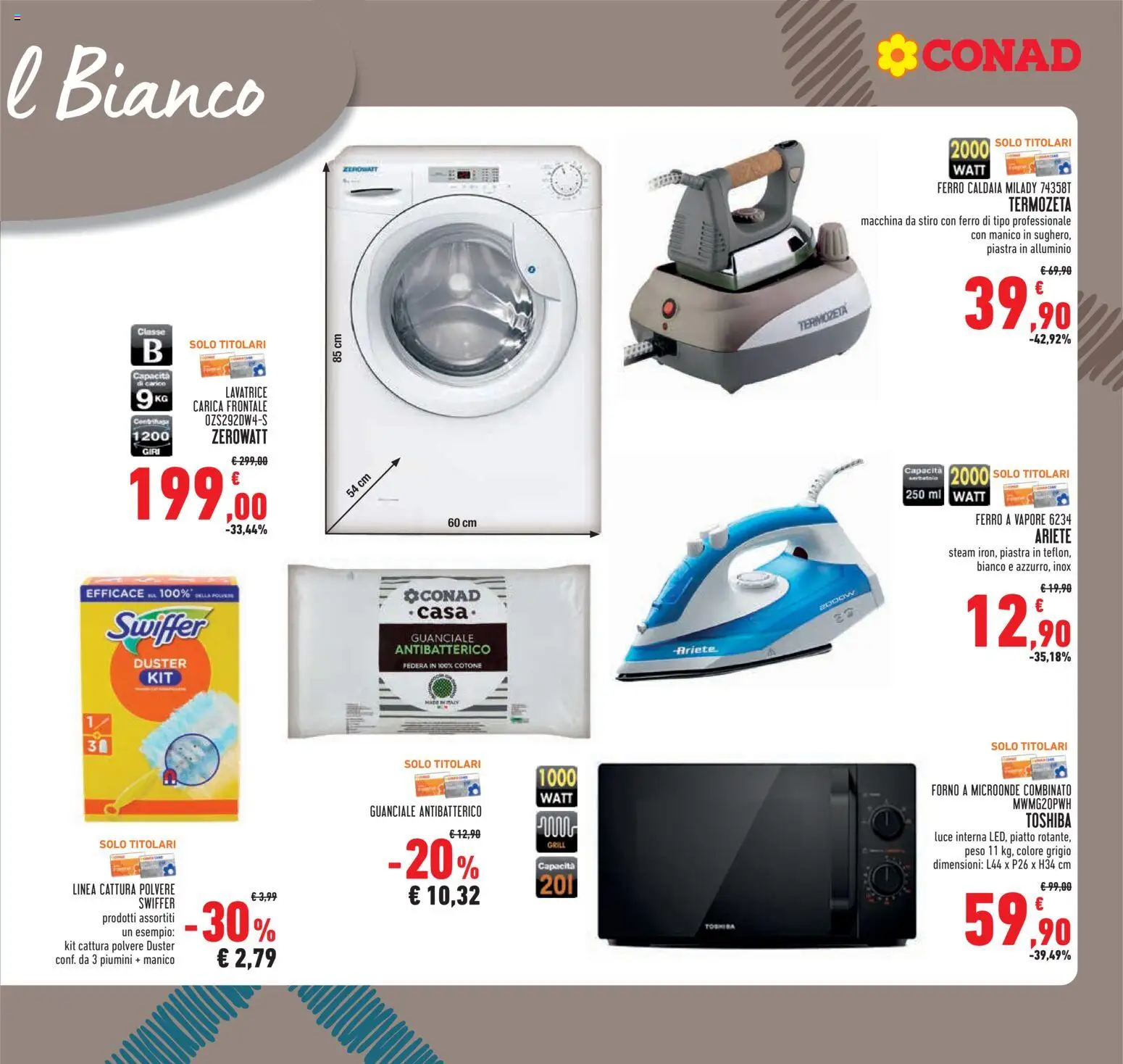 Volantino Conad del 27.12.2025 | Pagina: 15 | Prodotti: Caldaia, Forno a microonde, Alluminio, Guanciale