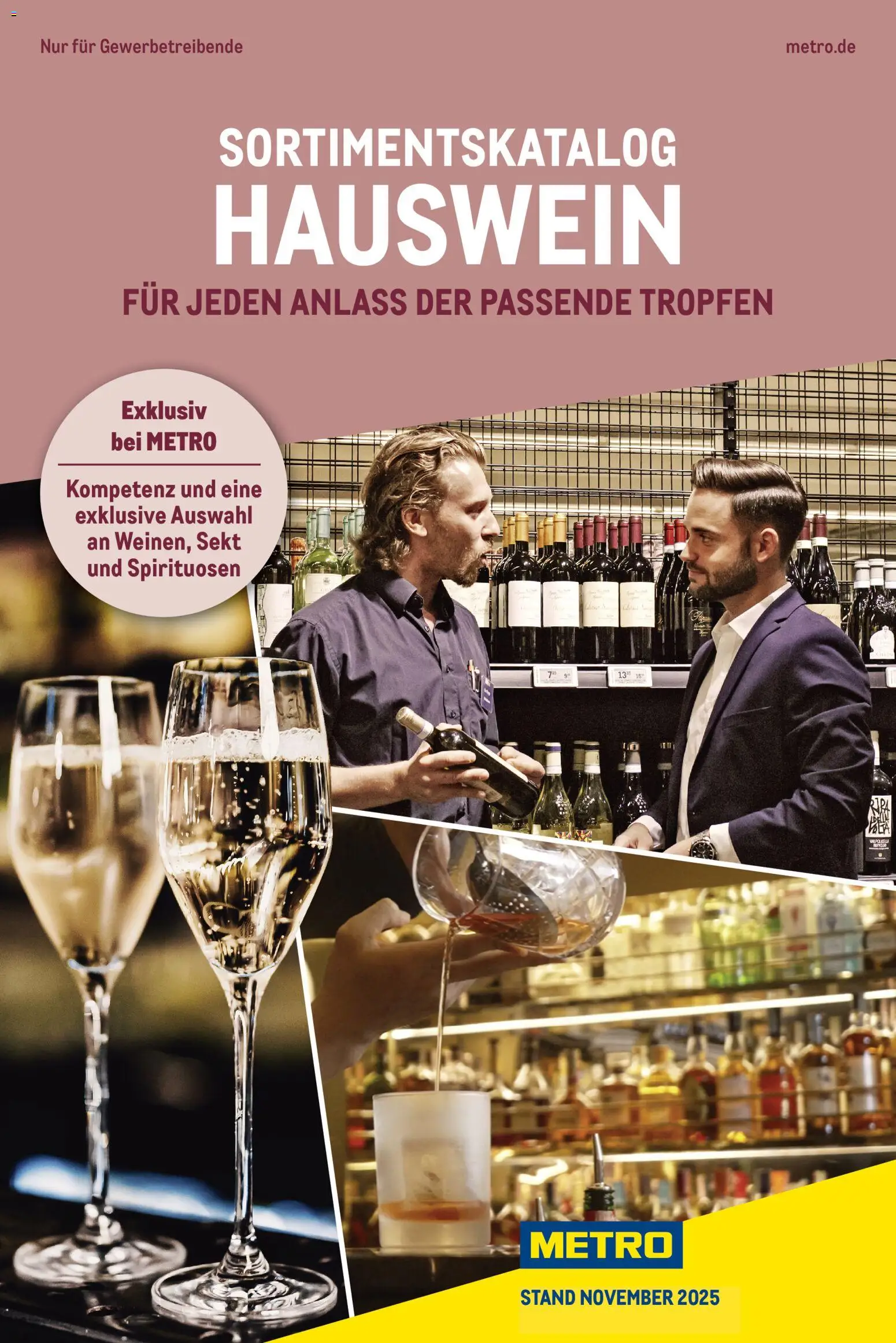 Metro - Hauswein-Katalog – gültig ab 12.11.2025 | Seite: 1 | Produkte: Sekt