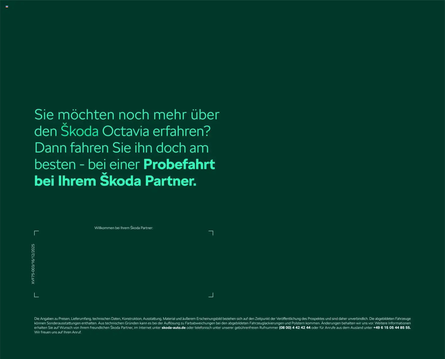 Škoda Octavia und Octavia Combi Preisliste – gültig ab 10.09.2025 | Seite: 21