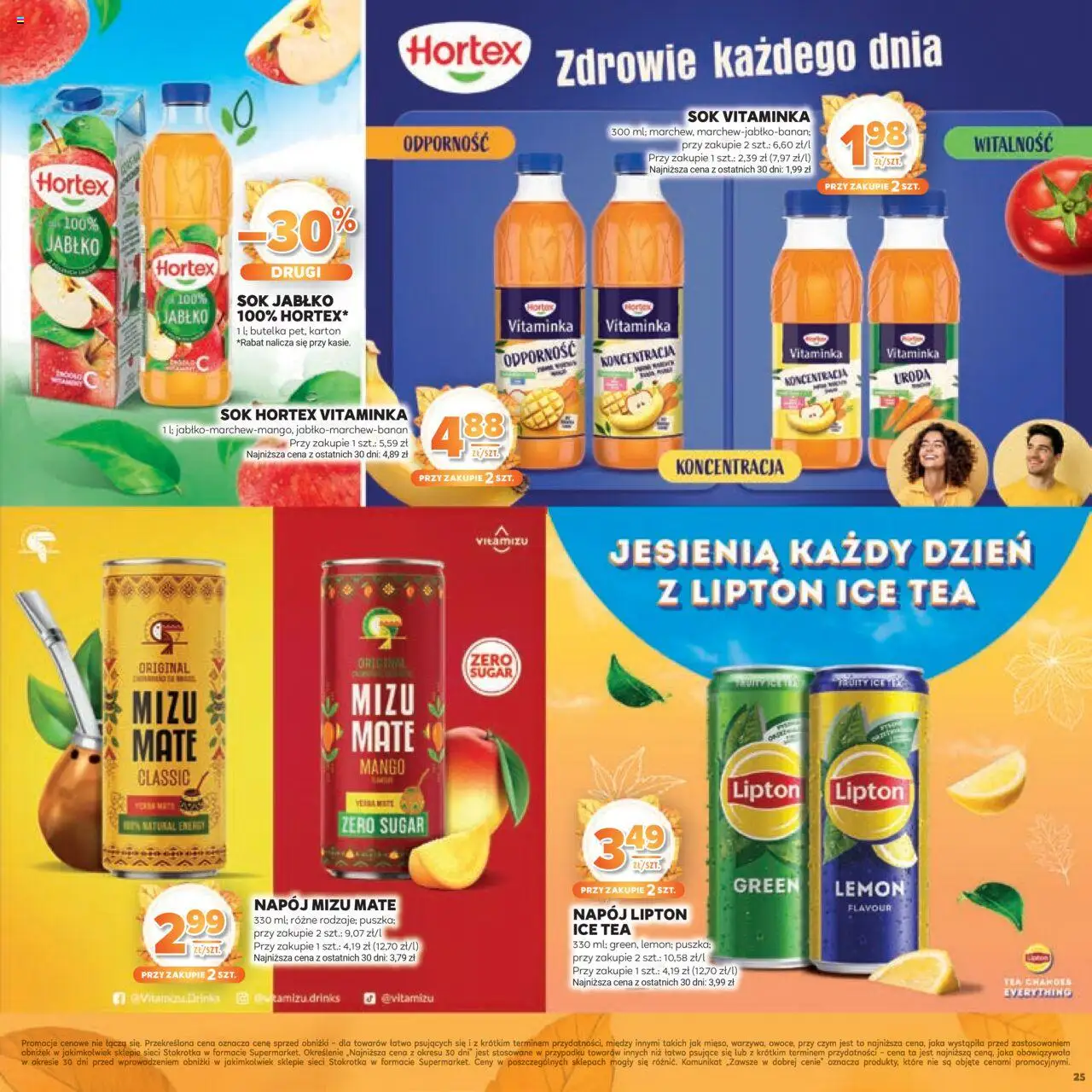 Stokrotka Gazetka - Jesiennie Inspiracje od 16.10.2025 | Strona: 25 | Produkty: Mango, Ice Tea, Stokrotka, Sok