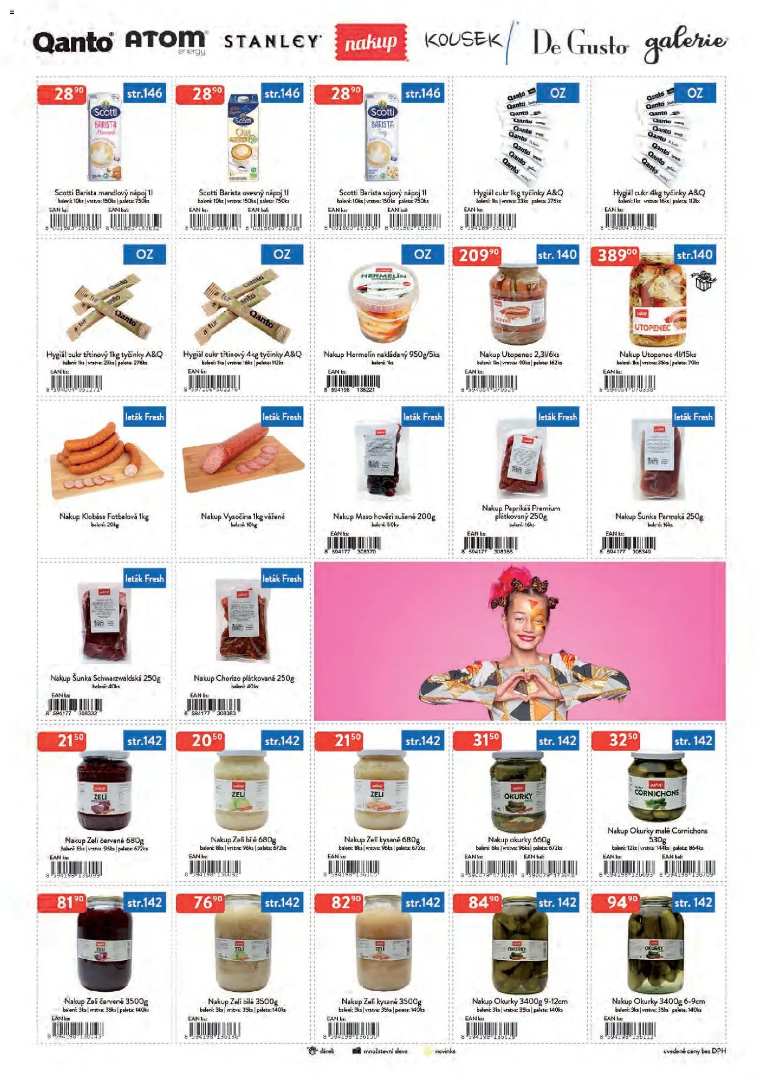 Astur & Qanto leták - Velkoobchod 05/2026 od 01.05.2026 | Strana: 7 | Produkty: Šunka, Ovesný nápoj, Cukr, Balón