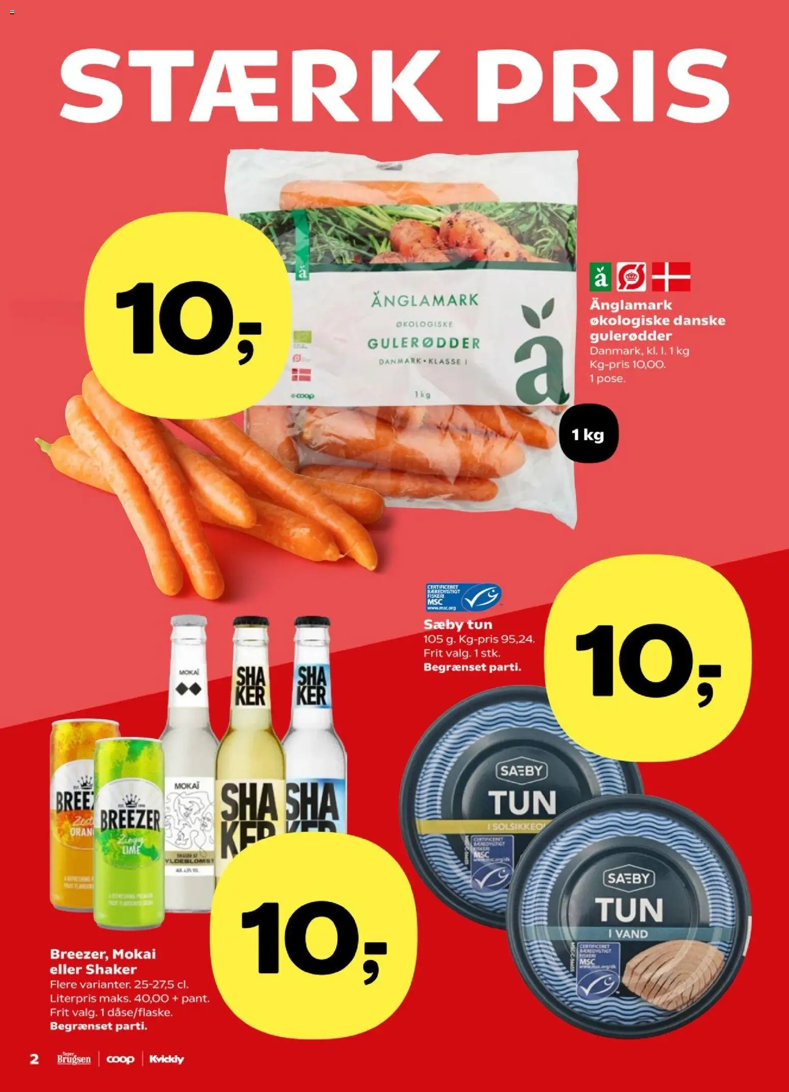 Kvickly tilbudsavis – gyldig fra 20.02.2026 | Side: 2 | Produkter: Gulerødder, Tun