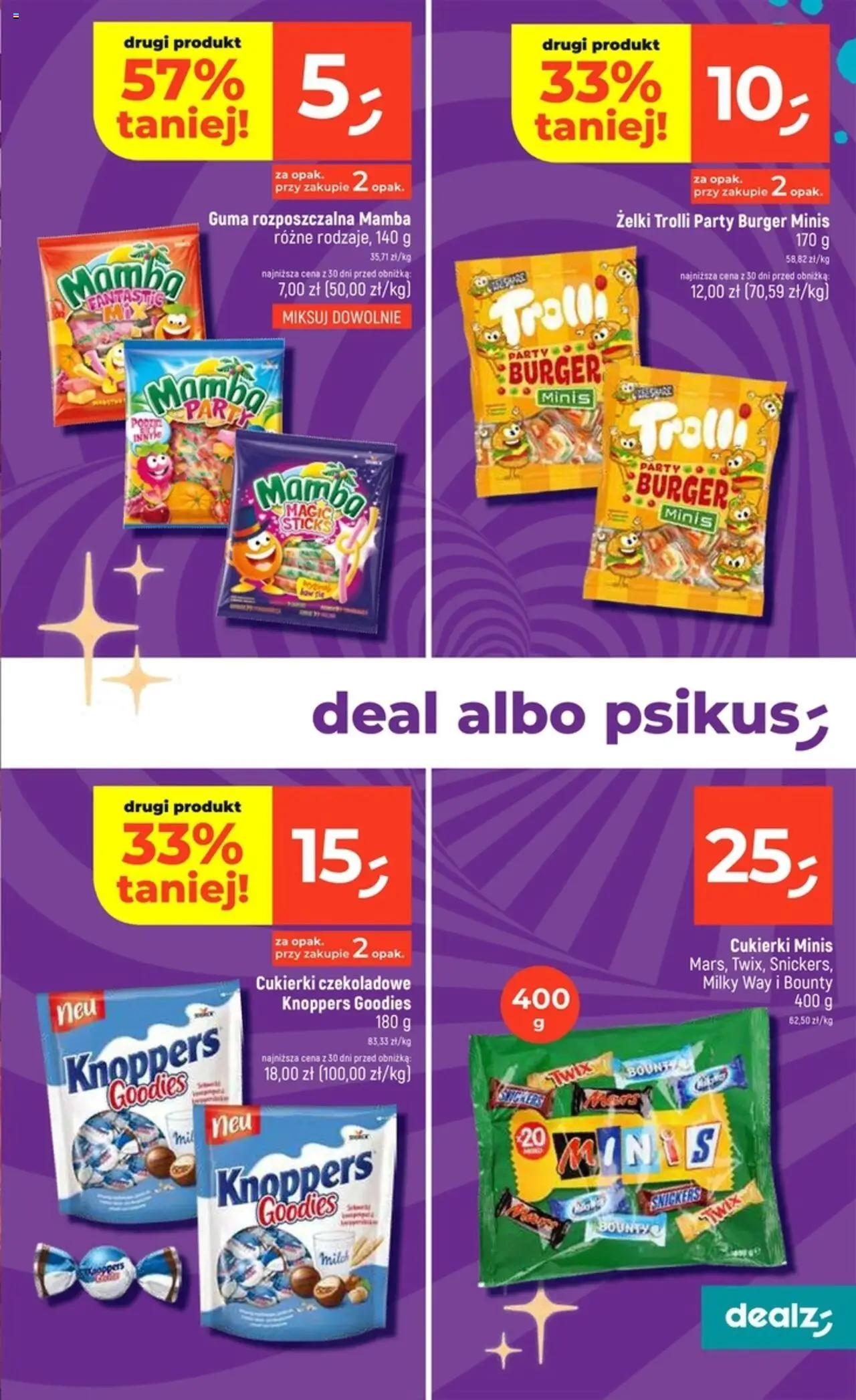 Dealz Gazetka od 11.09.2025 | Strona: 5 | Produkty: Knoppers, Cukierki czekoladowe, Żelki, Cukierki