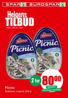 Forhåndsvisning av Spar Helgens Tilbud gyldig fra 20.11.2025