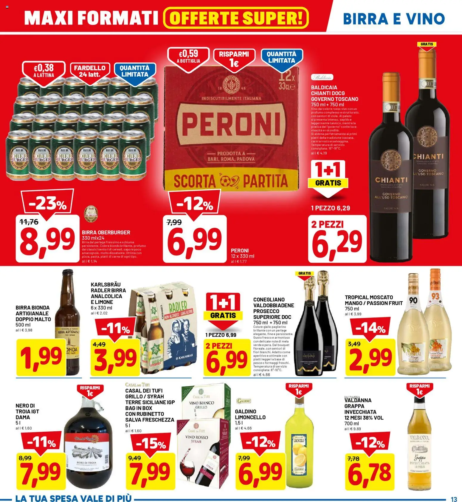 Volantino D Più del 23.02.2026 | Pagina: 13 | Prodotti: Arrosto, Vino, Limoncello, Vino bianco