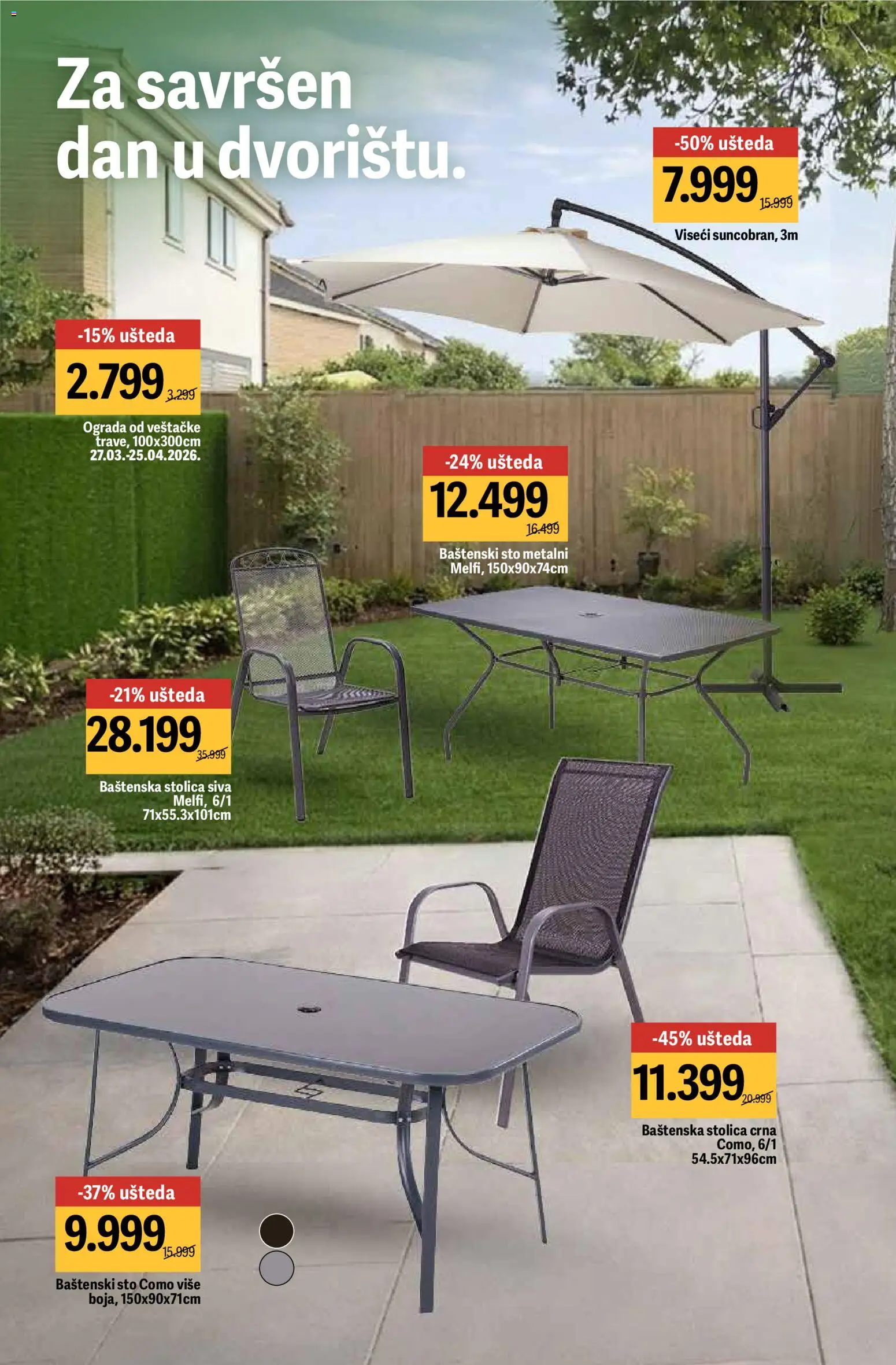 Mega Maxi katalog - važi od 02.04.2026 | Strana: 6 | Proizvode: Baštenski sto, Baštenska stolica, Sto, Stolica