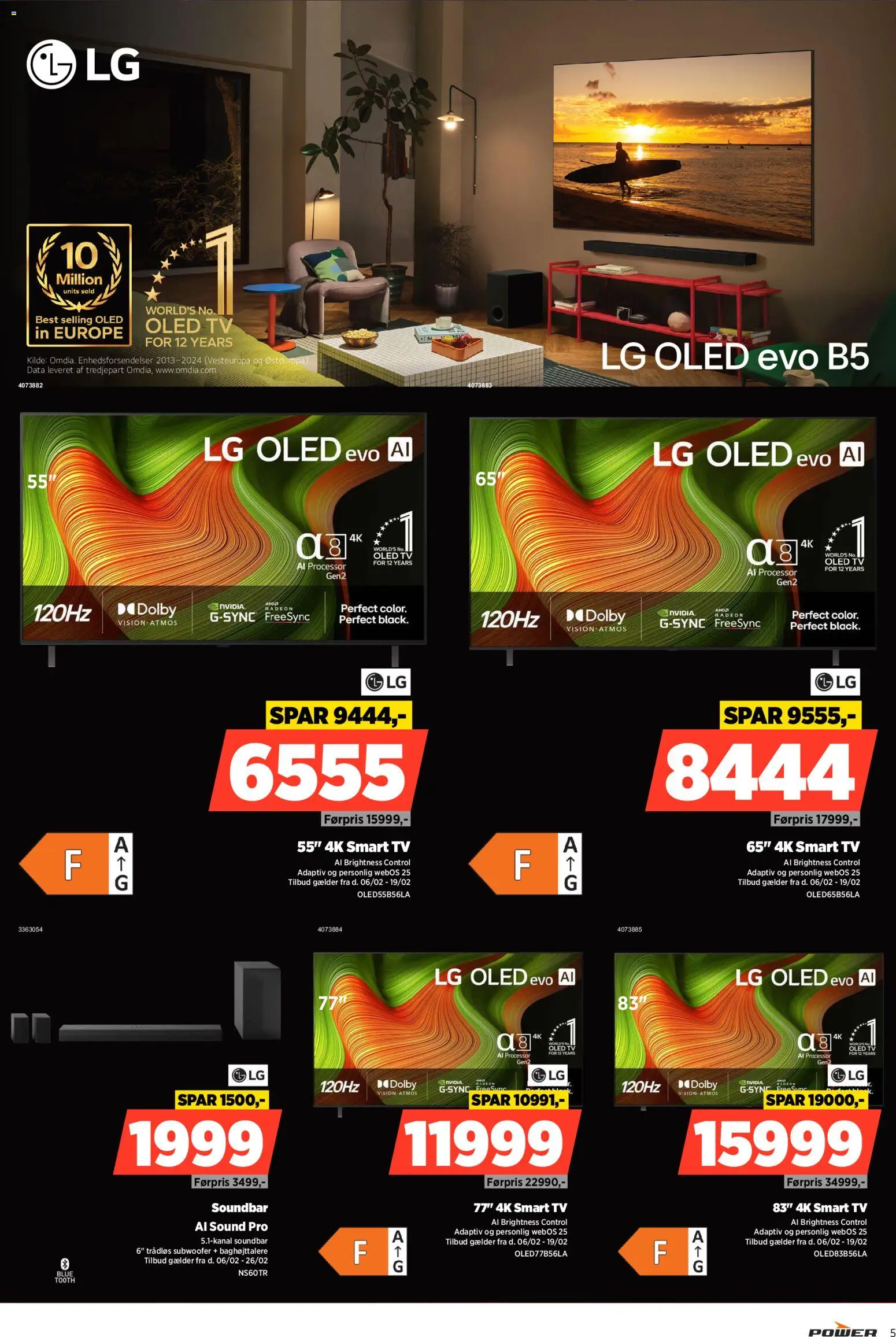 Power tilbudsavis – gyldig fra 13.02.2026 | Side: 5 | Produkter: Processor, Soundbar, Smart TV, TV