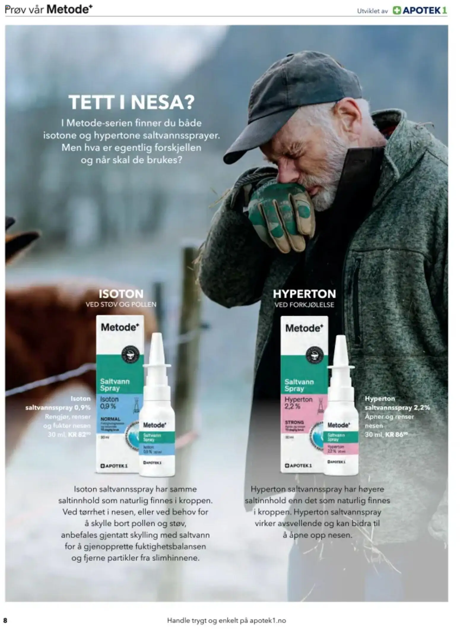 {H1} | Side: 8 | Produkter: Saltvannsspray