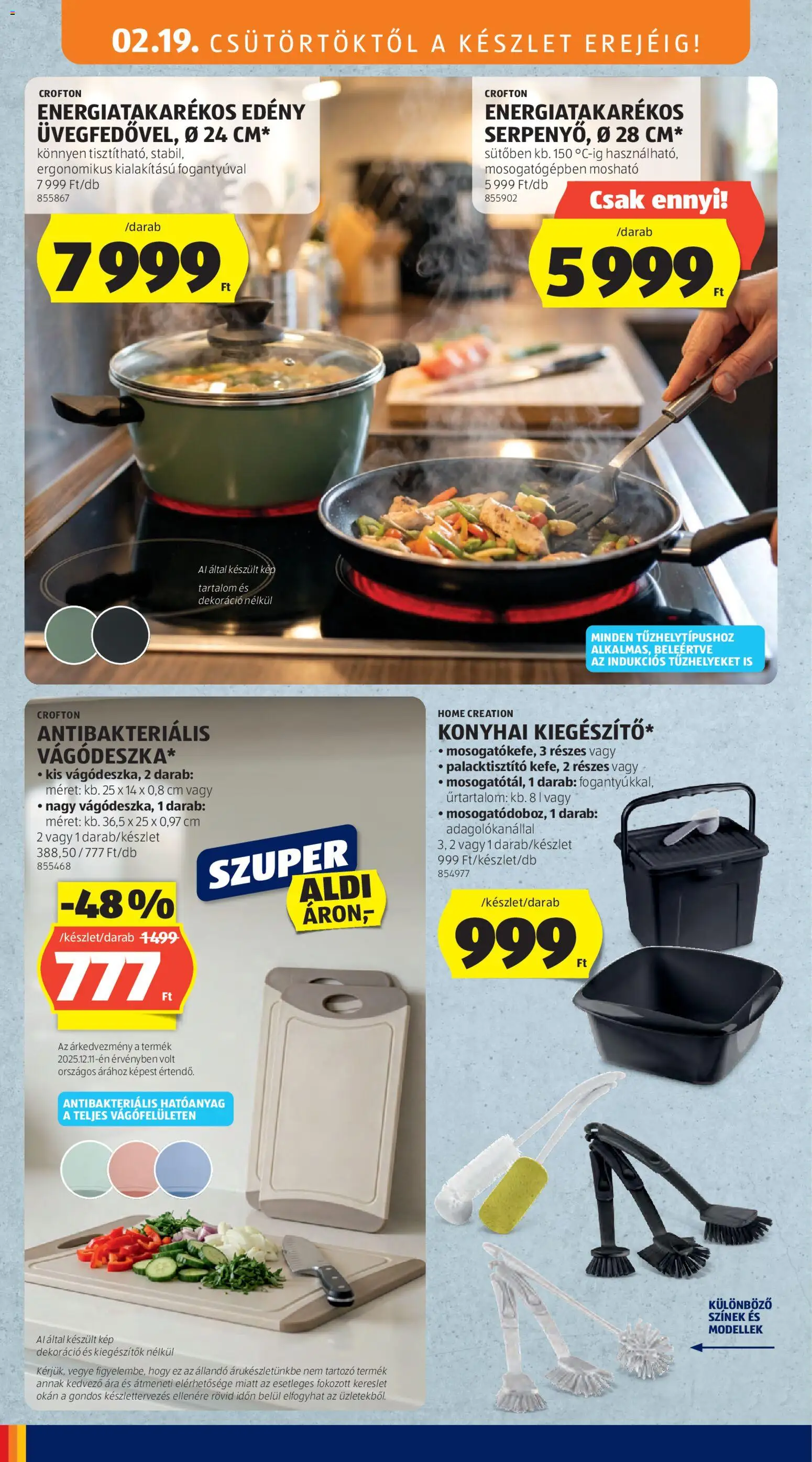 Aldi akciós ujság - amely érvényes a következő dátumtól: 19.02.2026 | Oldal: 2