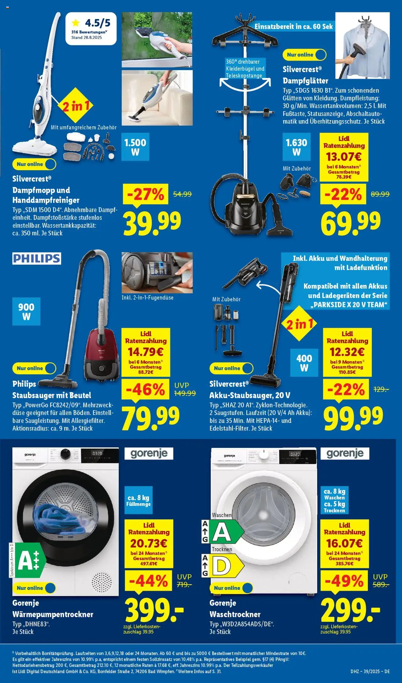 Lidl Prospekt Zossen – gültig ab 22.09.2025 | Seite: 5 | Produkte: Philips, Bad, Kleiderbügel, Waschtrockner