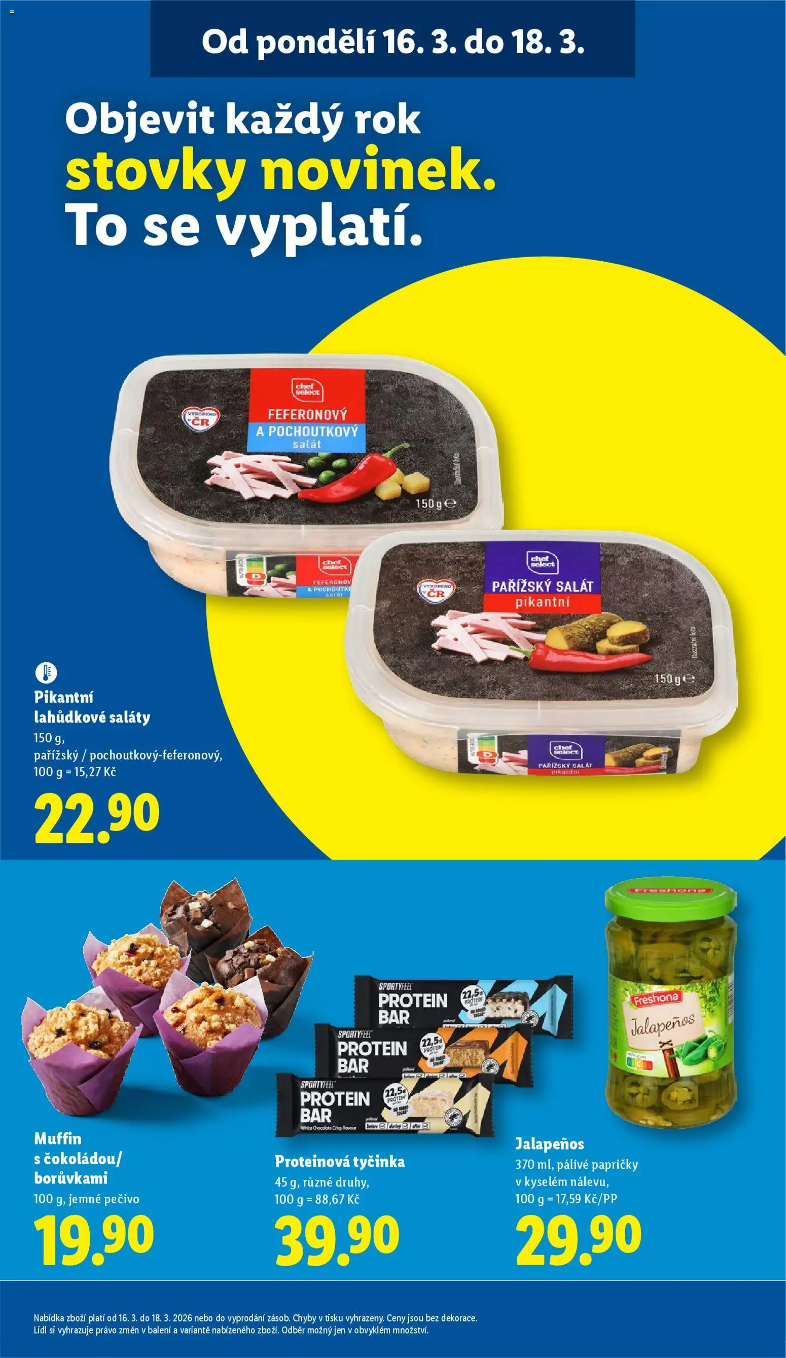 Lidl leták od 16.03.2026 | Strana: 31 | Produkty: Proteinová tyčinka, Protein bar, Pečivo, Protein