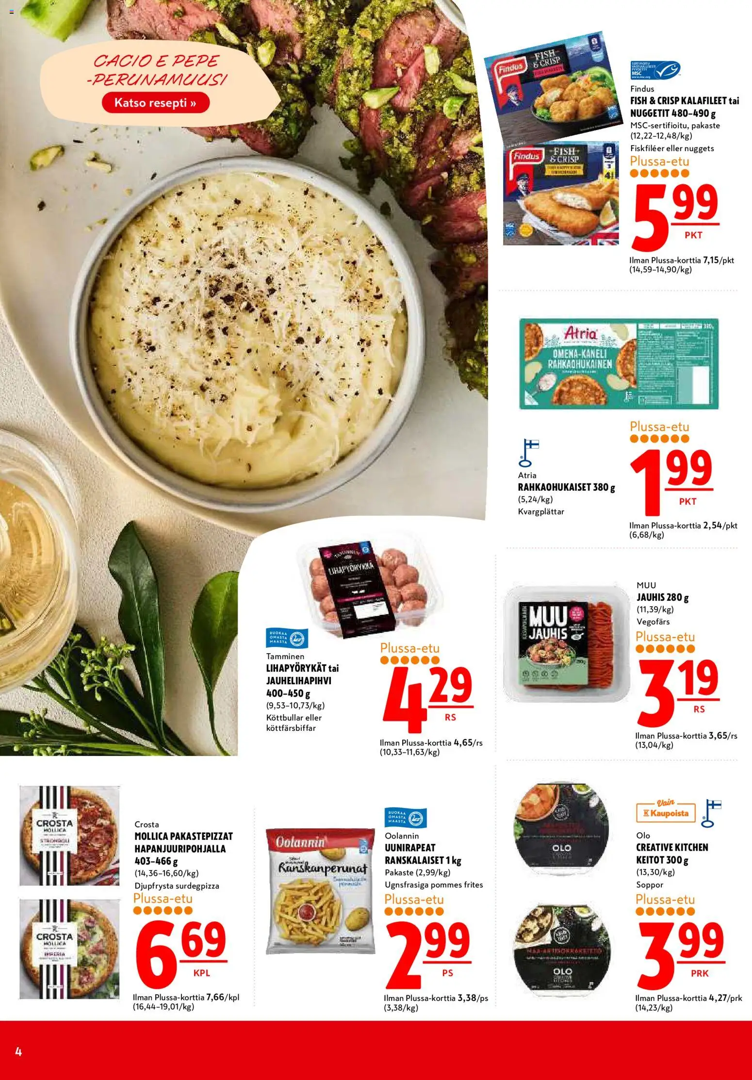 K-Citymarket tarjoukset – voimassa 08.01.2026 alkaen | Sivu: 4 | Tuotteet: Ranskanperunat