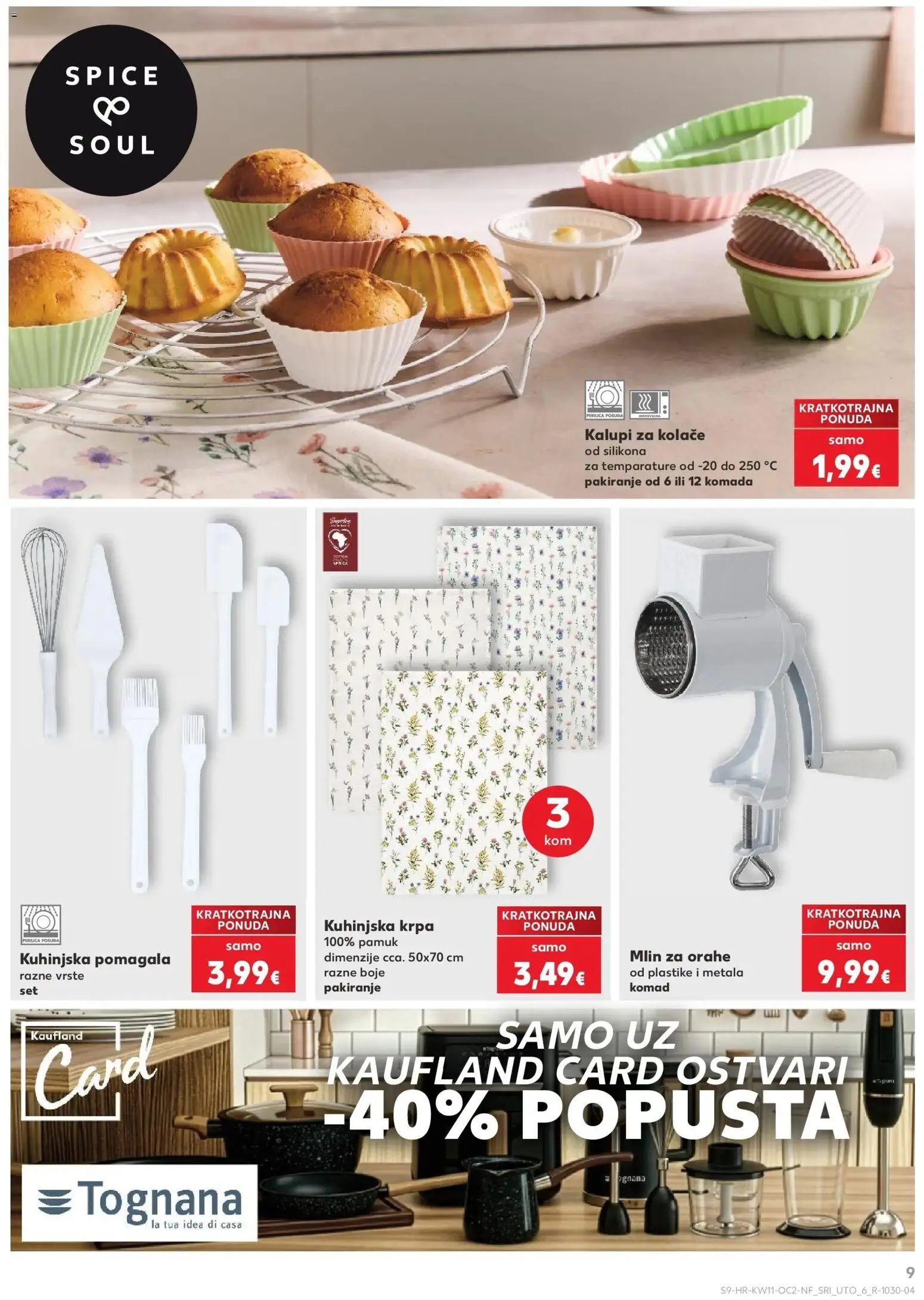 Kaufland katalog | vrijedi od 10.03.2026 | Stranica: 9 | Proizvodi: Tognana, Krpa, Kalupi