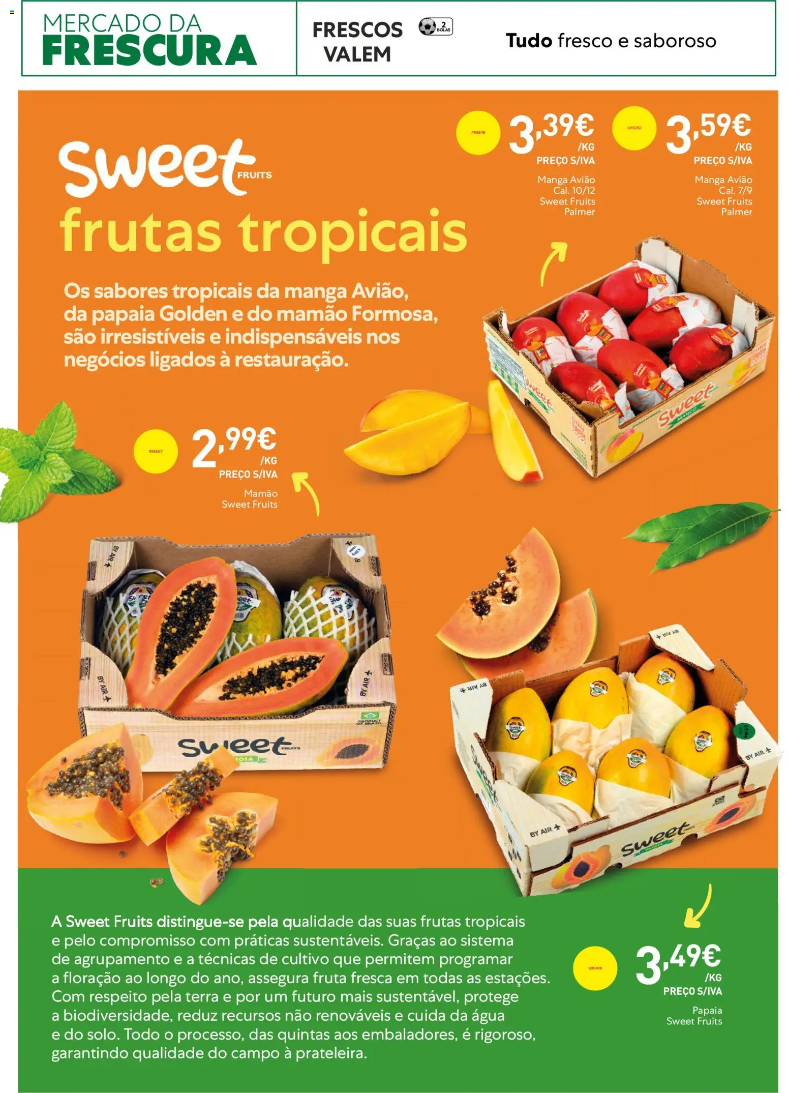 Recheio Horeca │ válido de 24.03.2026 | Página: 4 | Produtos: Agua, Mamão