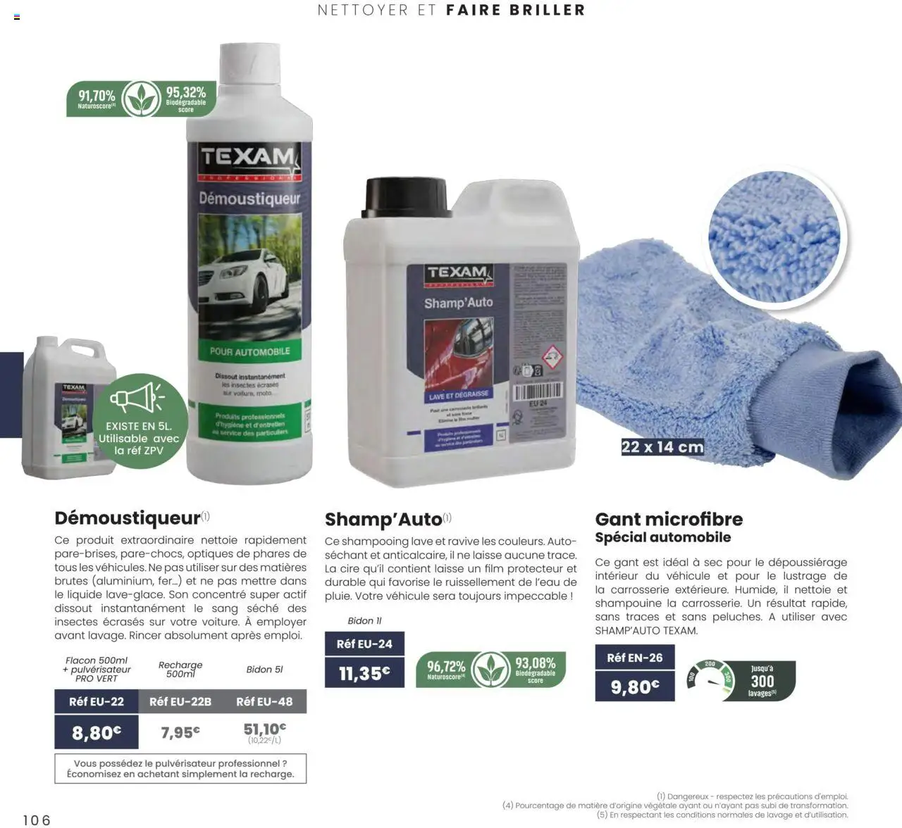  | Page: 106 | Produits: Cire, Shampooing