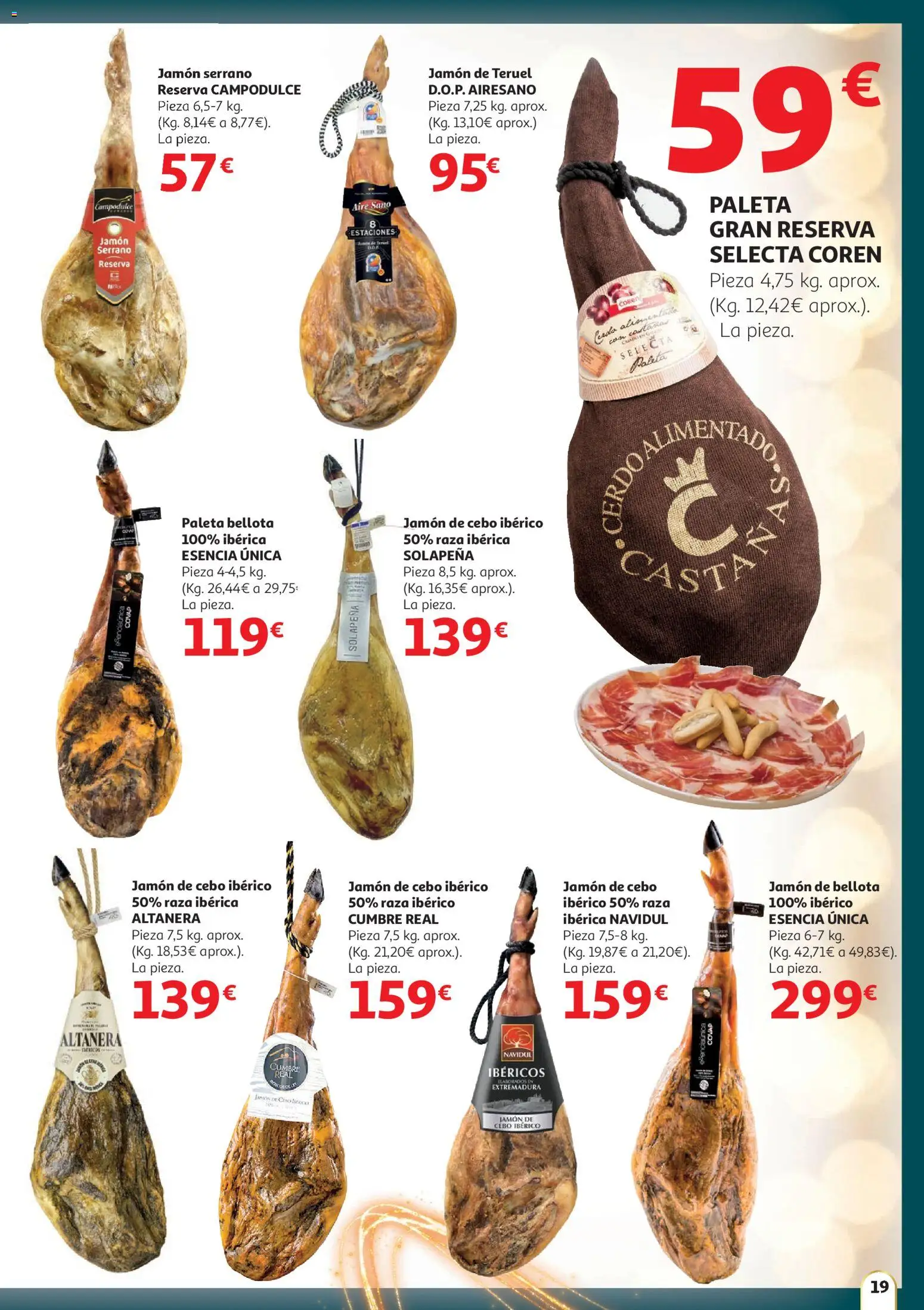 Alcampo - HG catalan │ válido desde el 11.12.2025 | Página: 19 | Productos: Jamón serrano, Jamón