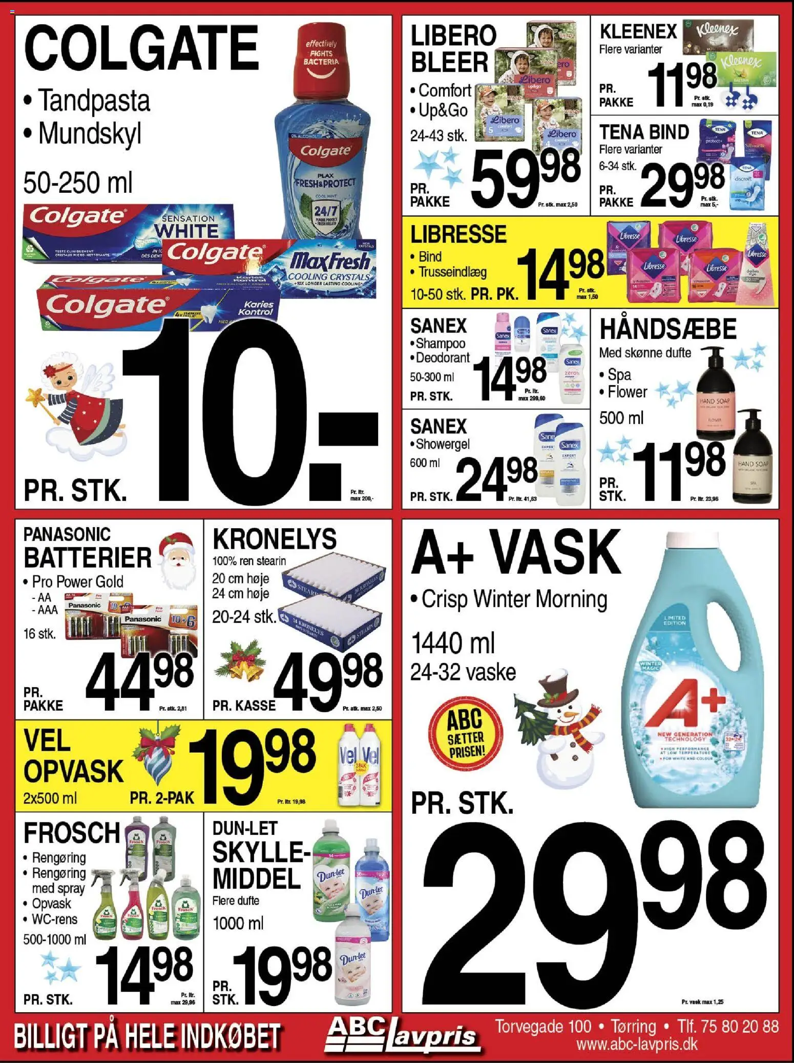 Abc Lavpris tilbudsavis – gyldig fra 10.12.2025 | Side: 9 | Produkter: Shampoo, Deodorant, Tandpasta, Batterier