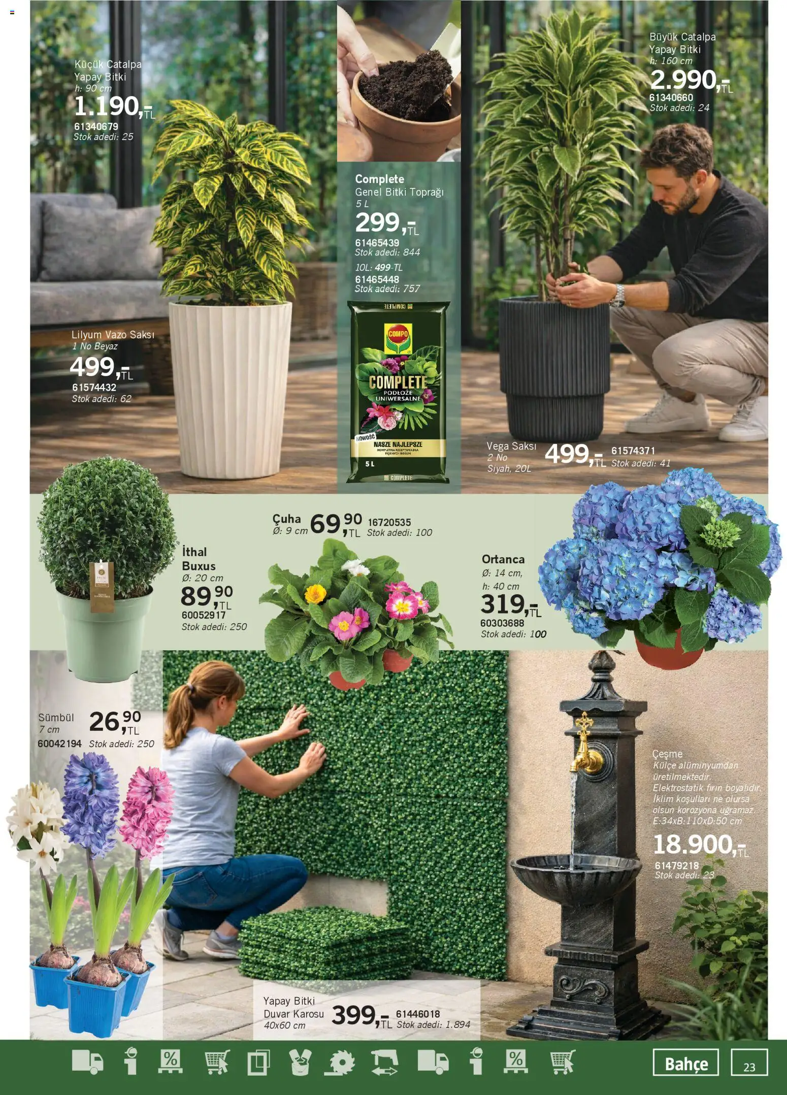 Bauhaus Katalog - 28.03.2026 tarihinden itibaren geçerlidir | Sayfa: 23 | Ürünler: Saksı, Vazo, Fırın