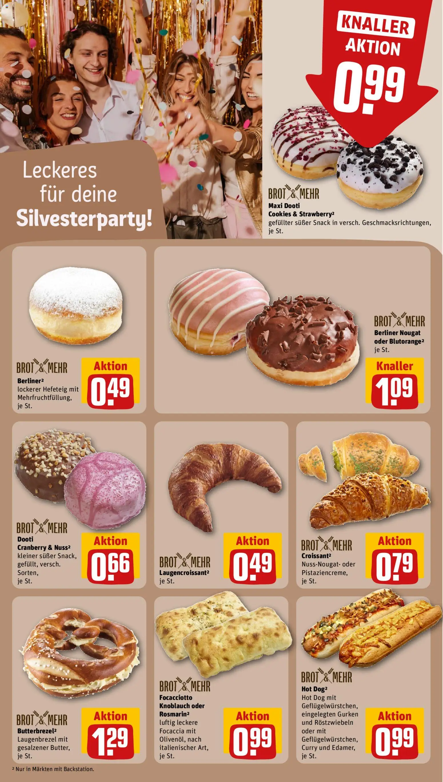 Rewe Prospekt 	 – gültig ab 29.12.2025 | Seite: 11 | Produkte: Berliner, Croissant, Brot, Gurken