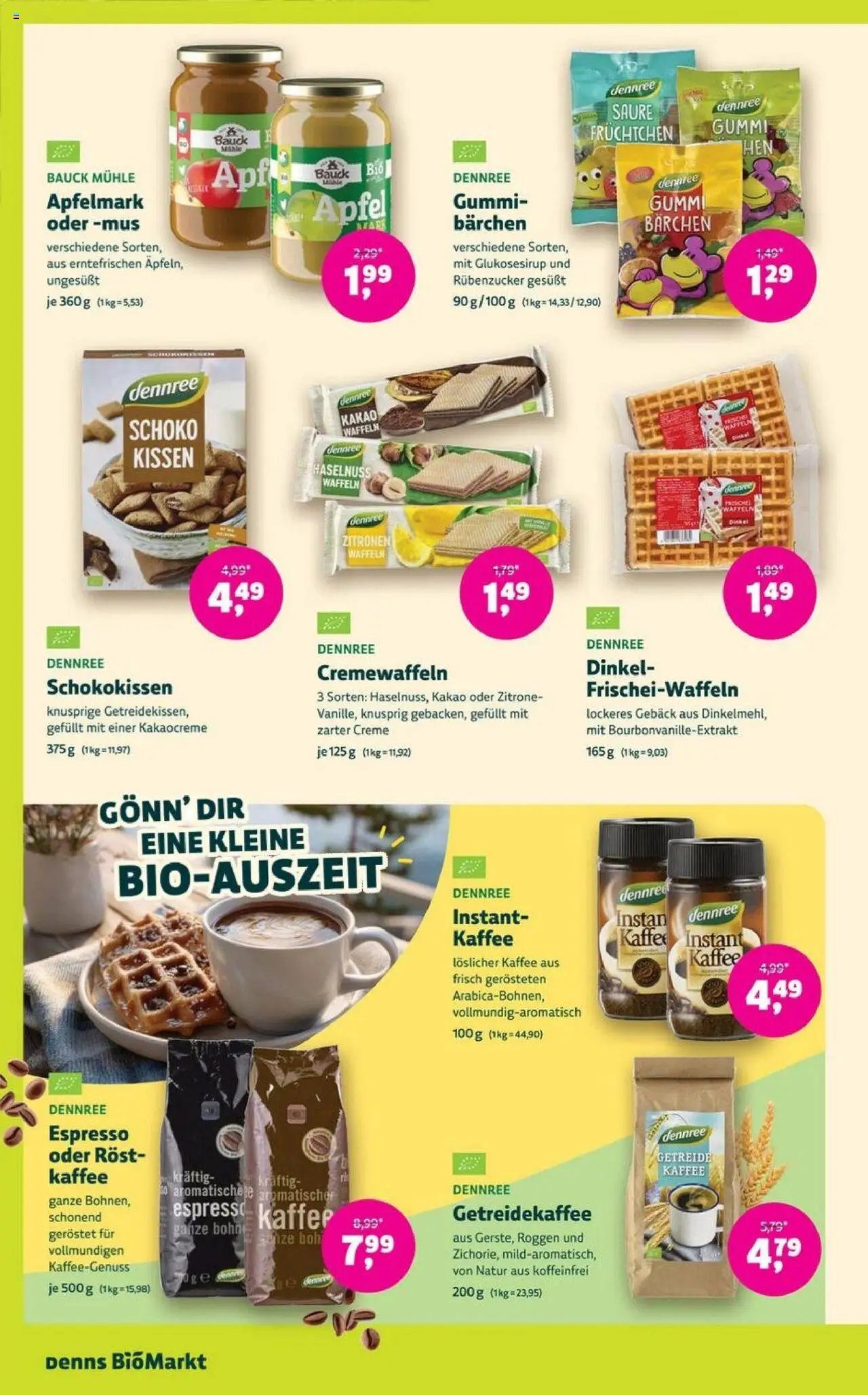 Denns BioMarkt Angebote - gültig ab dem 30.07.2025 | Seite: 8 | Produkte: Mühle, Kaffee, Äpfel, Creme