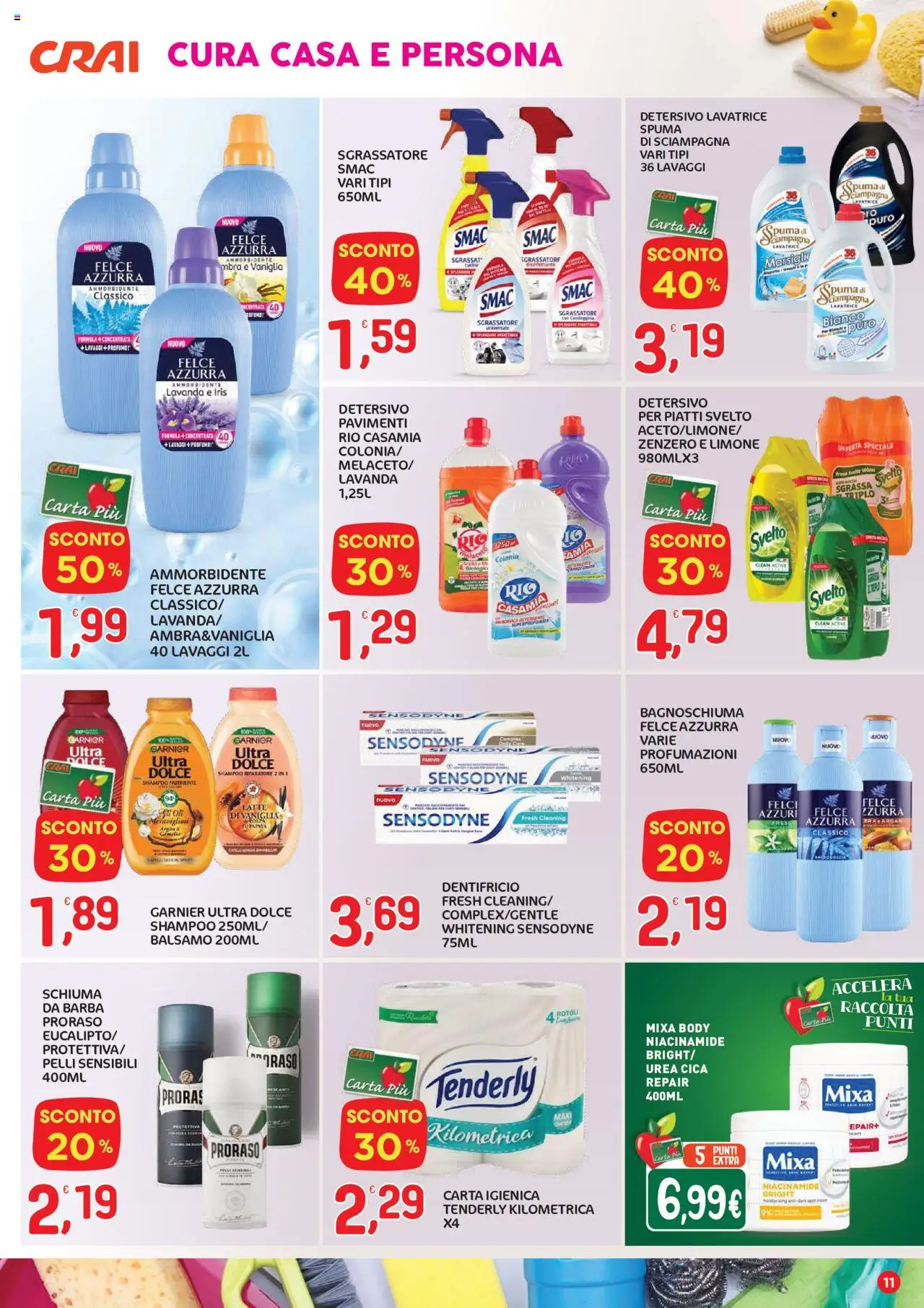Volantino CRAI del 07.08.2025 | Pagina: 11 | Prodotti: Shampoo, Balsamo, Latte, Limone