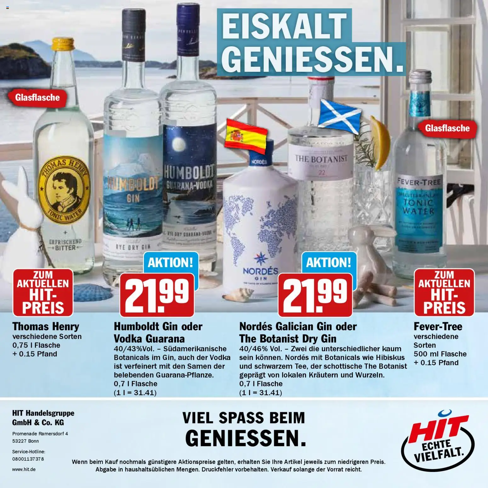 HIT Wochenprospekt – gültig ab 09.03.2026 | Seite: 40 | Produkte: Vodka, Gin