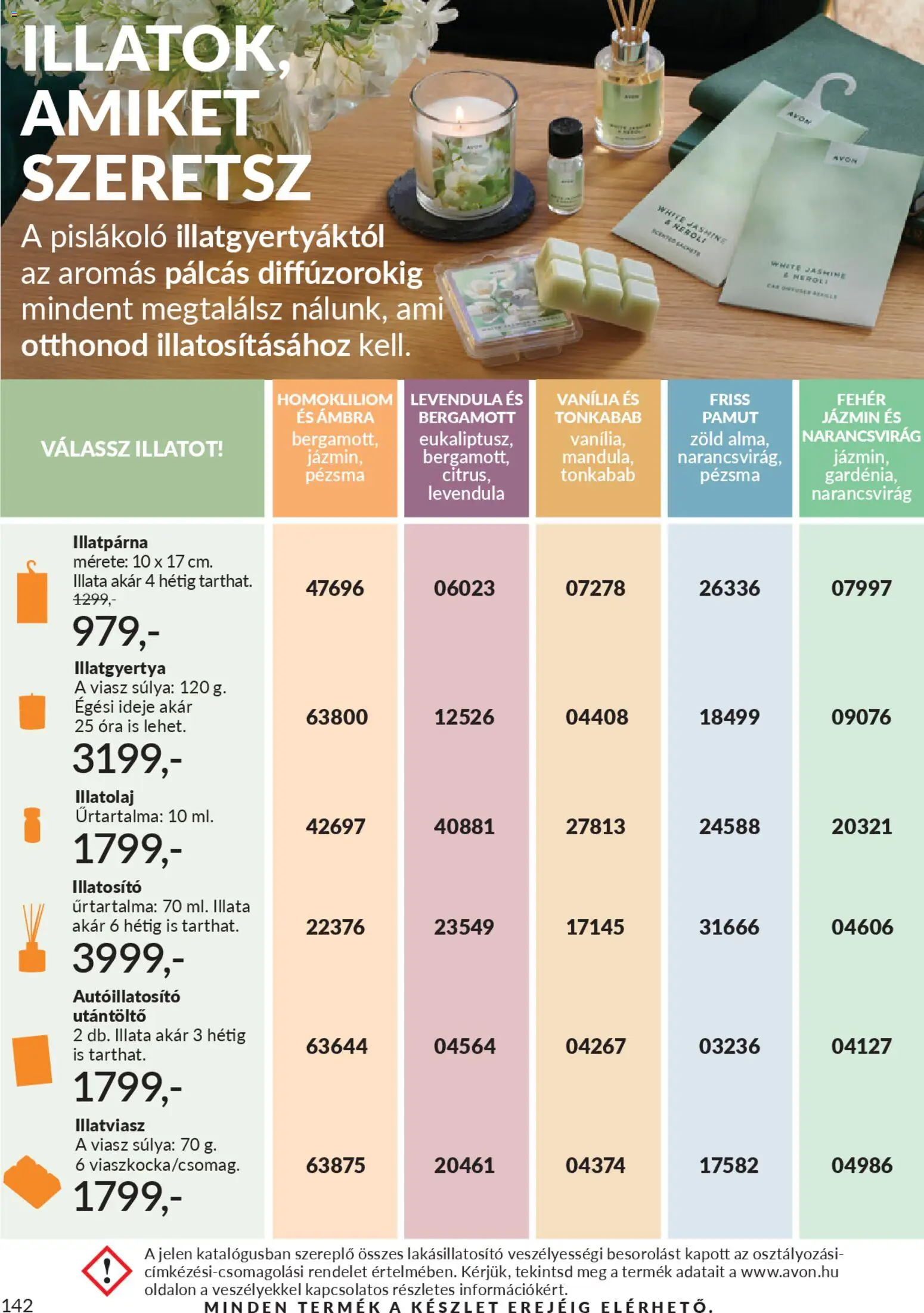 Avon akciós ujság - amely érvényes a következő dátumtól: 01.01.2026 | Oldal: 146 | Termékek: Illatgyertya, Óra, Levendula