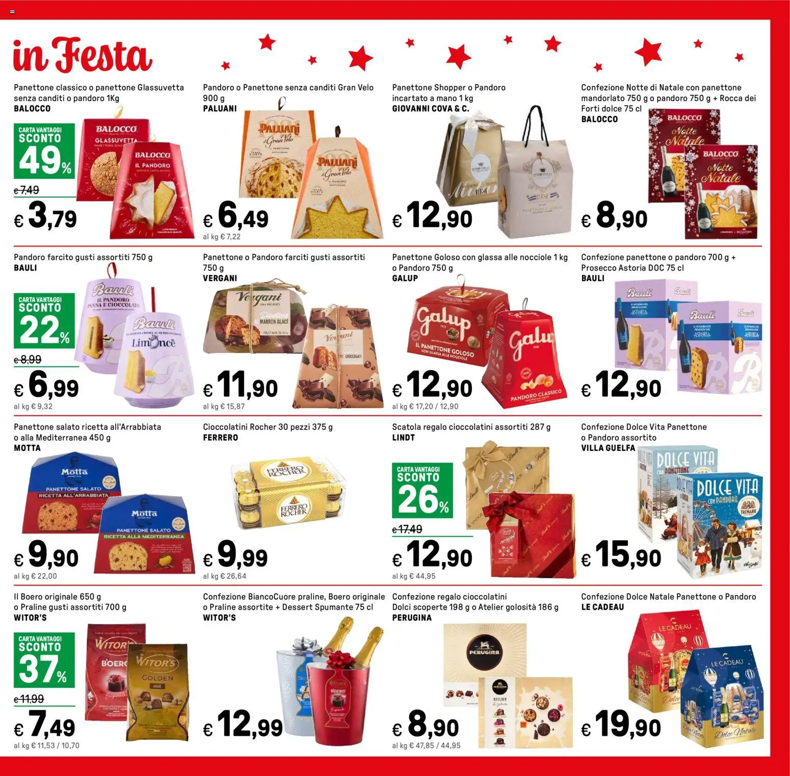 Volantino Iper del 15.12.2025 | Pagina: 19 | Prodotti: Cioccolato, Prosecco, Spumante, Scatola
