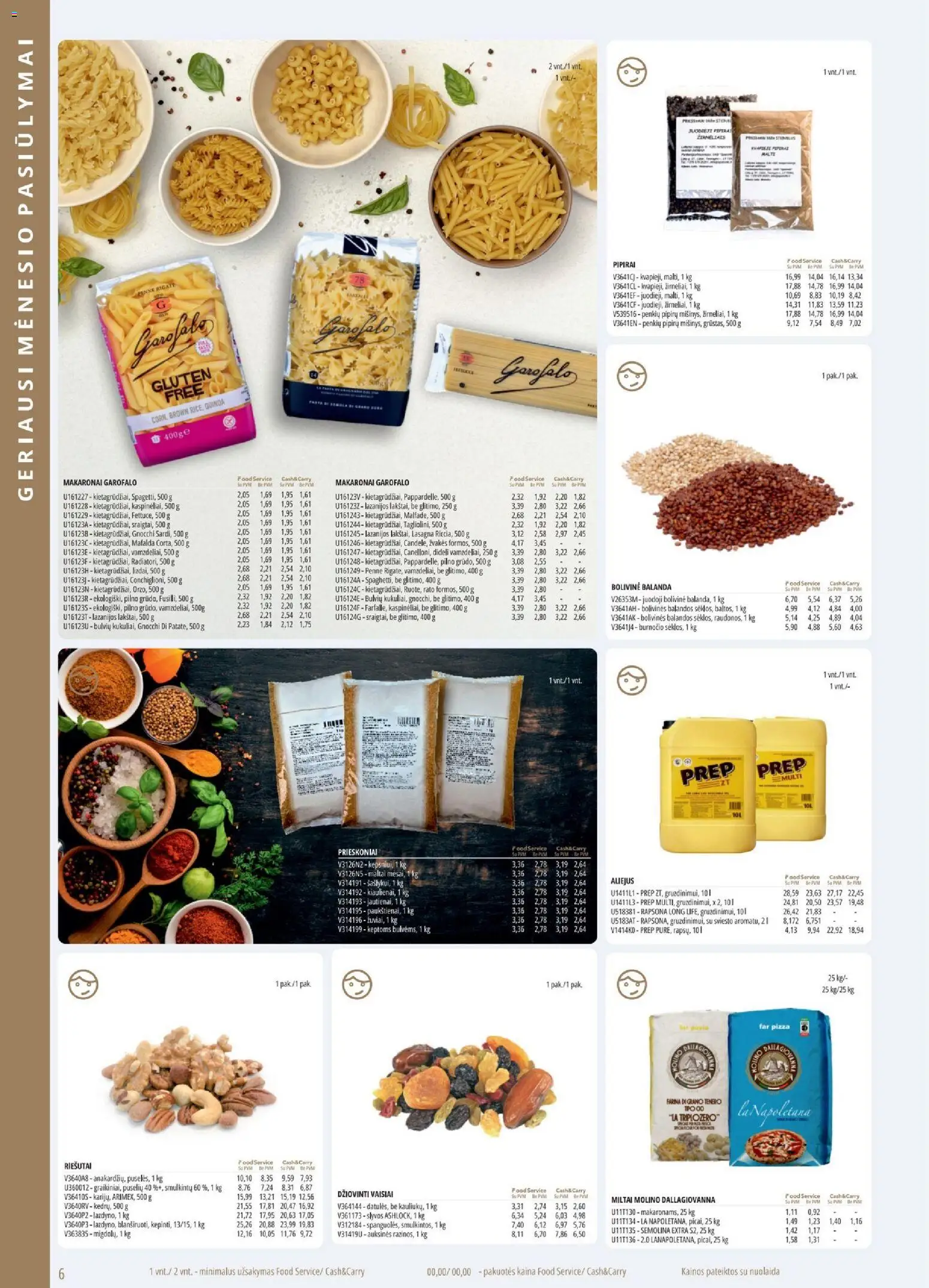 ePromo akcijos nuo 01.01.2026 | Puslapis: 6 | Prekių: Riešutai, Aliejus, Prieskoniai, Makaronai