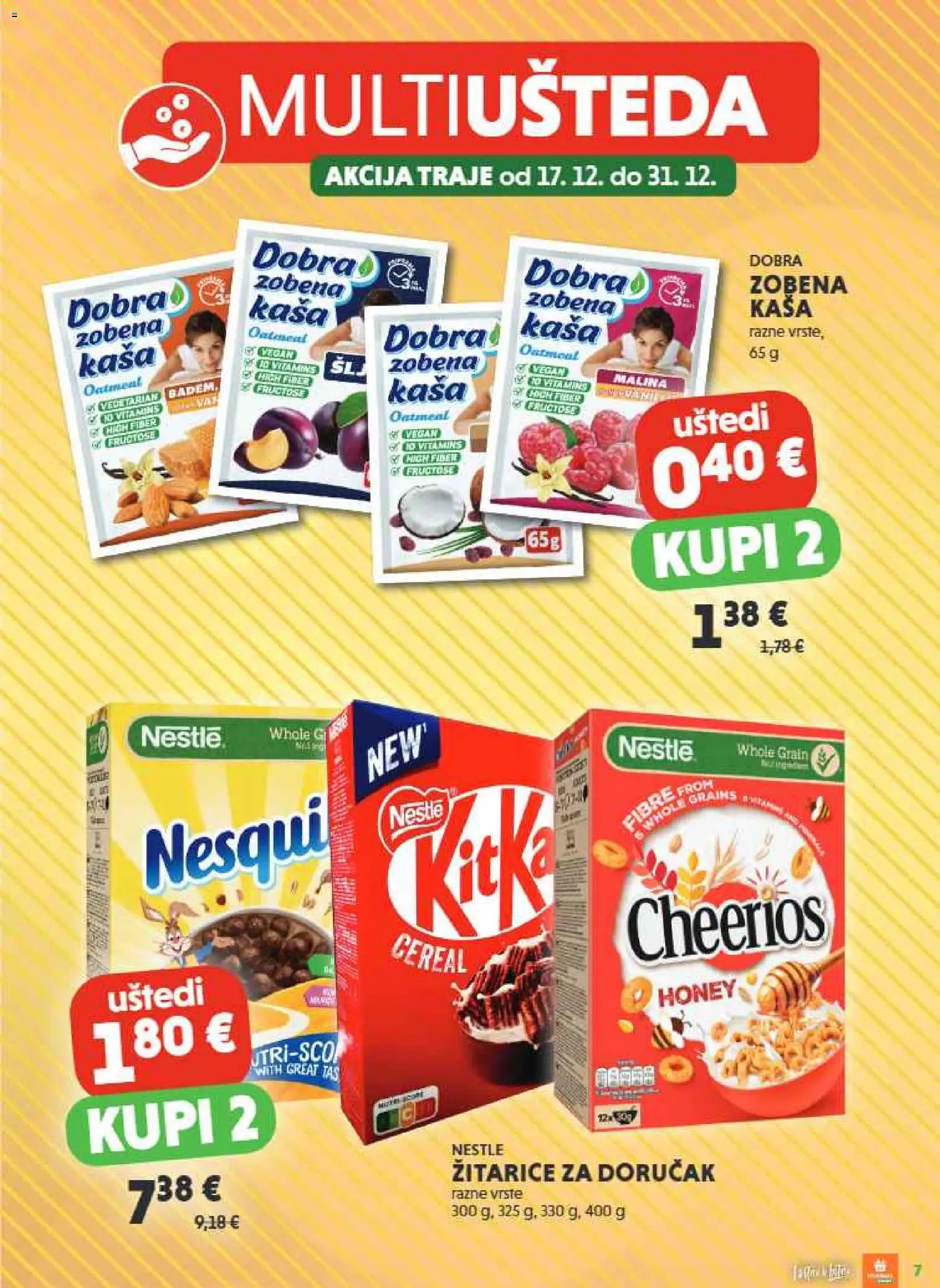 Studenac katalog | vrijedi od 17.12.2025 | Stranica: 7 | Proizvodi: Žitarice