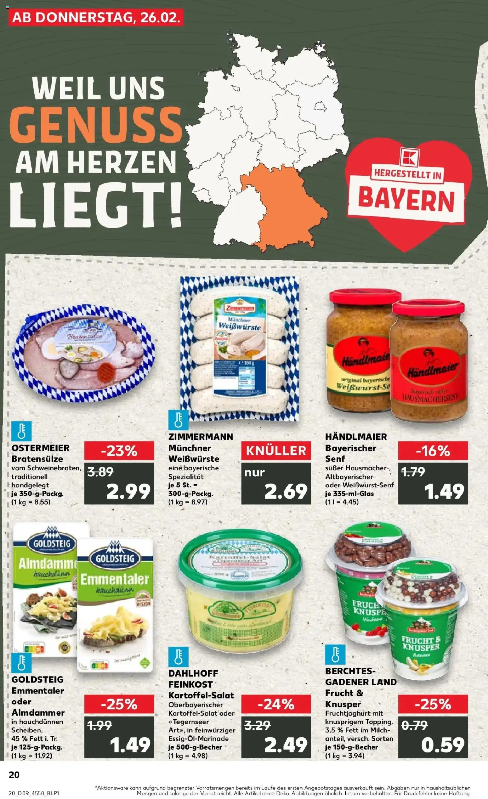 Kaufland prospekt Cham	 – gültig ab 26.02.2026 | Seite: 20 | Produkte: Milch, Fruchtjoghurt