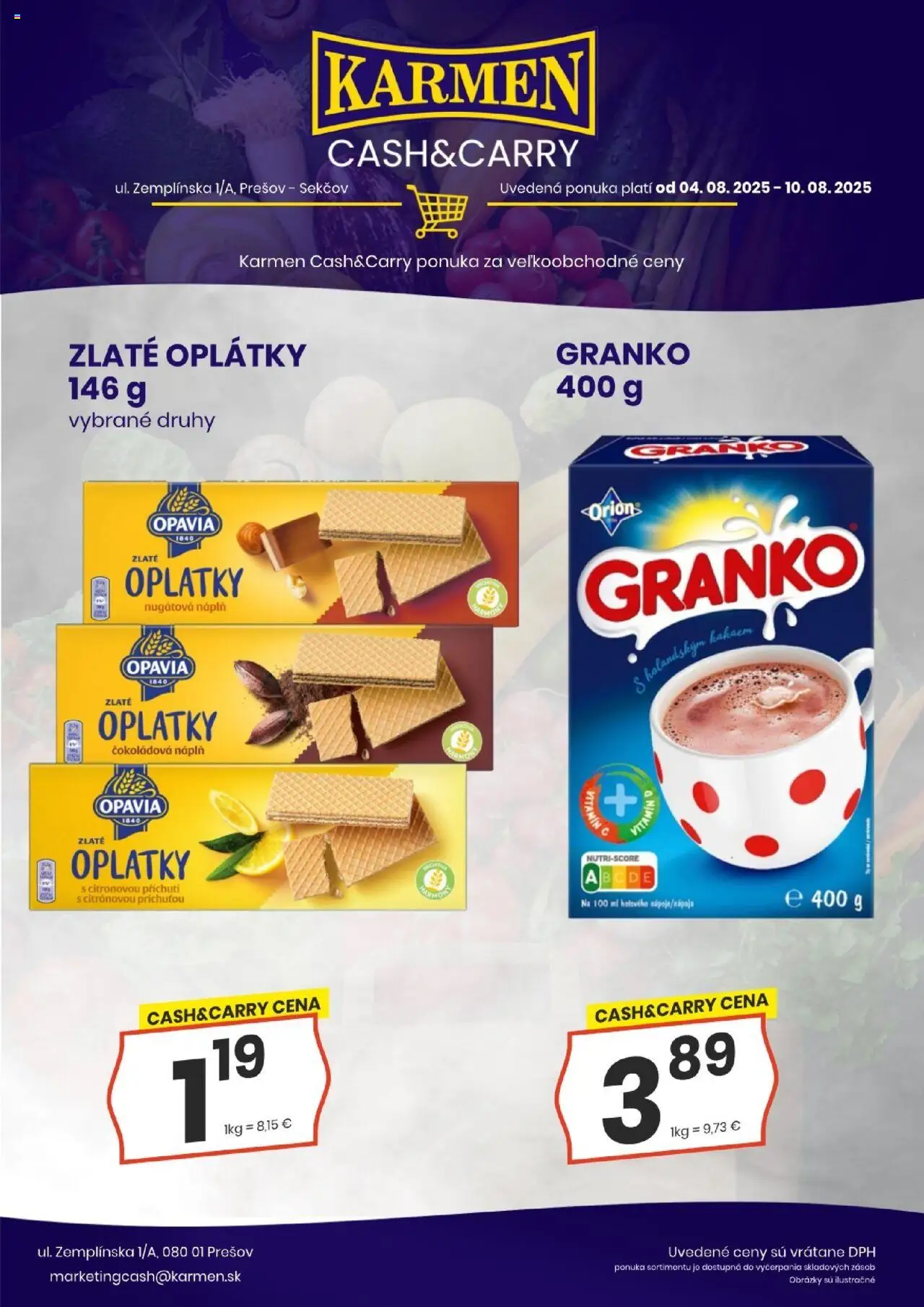 KARMEN CBA leták │ platný od 04.08.2025 | Strana: 8 | Produkty: Granko
