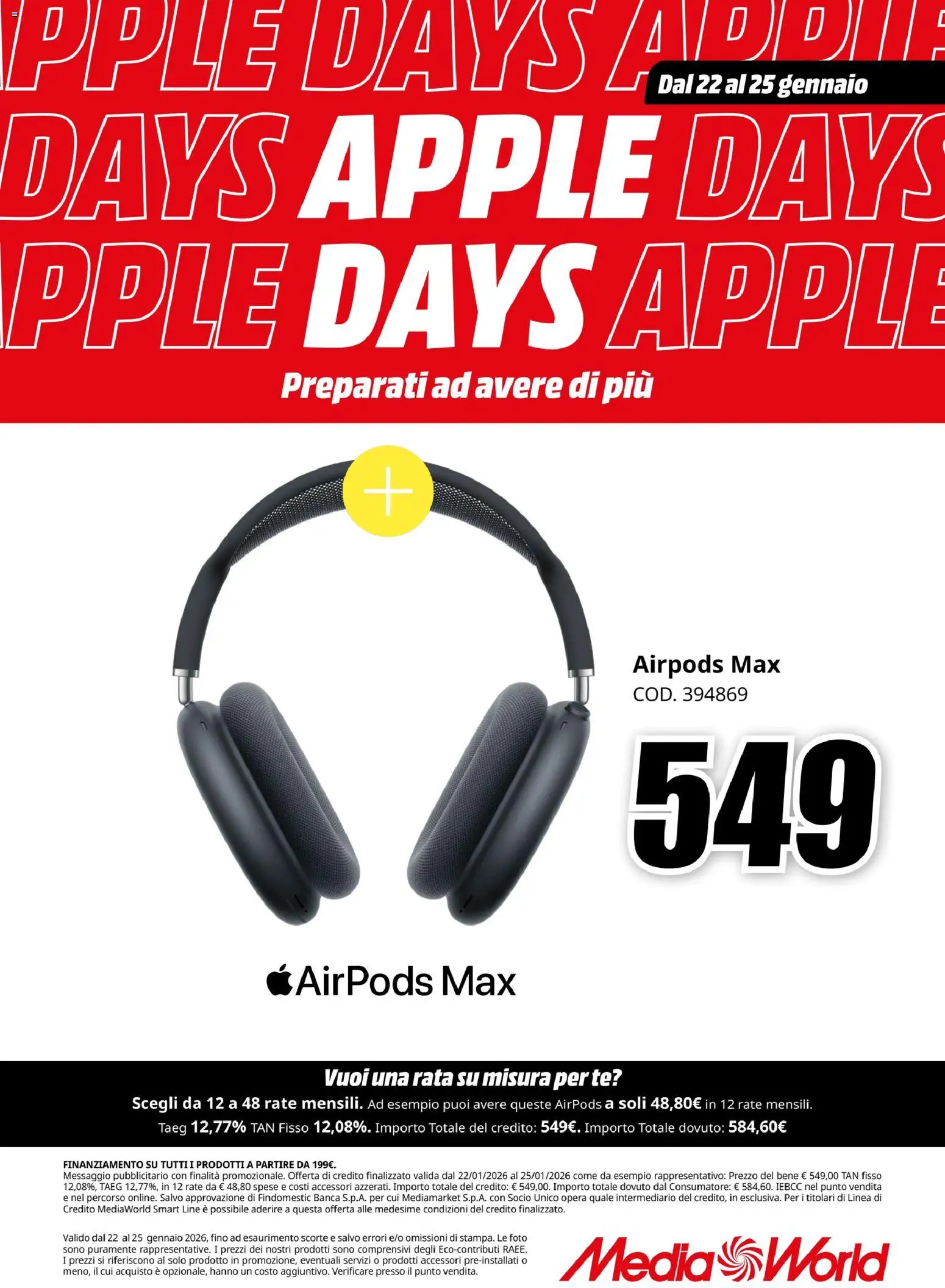 Volantino Media World del 22.01.2026 | Pagina: 10