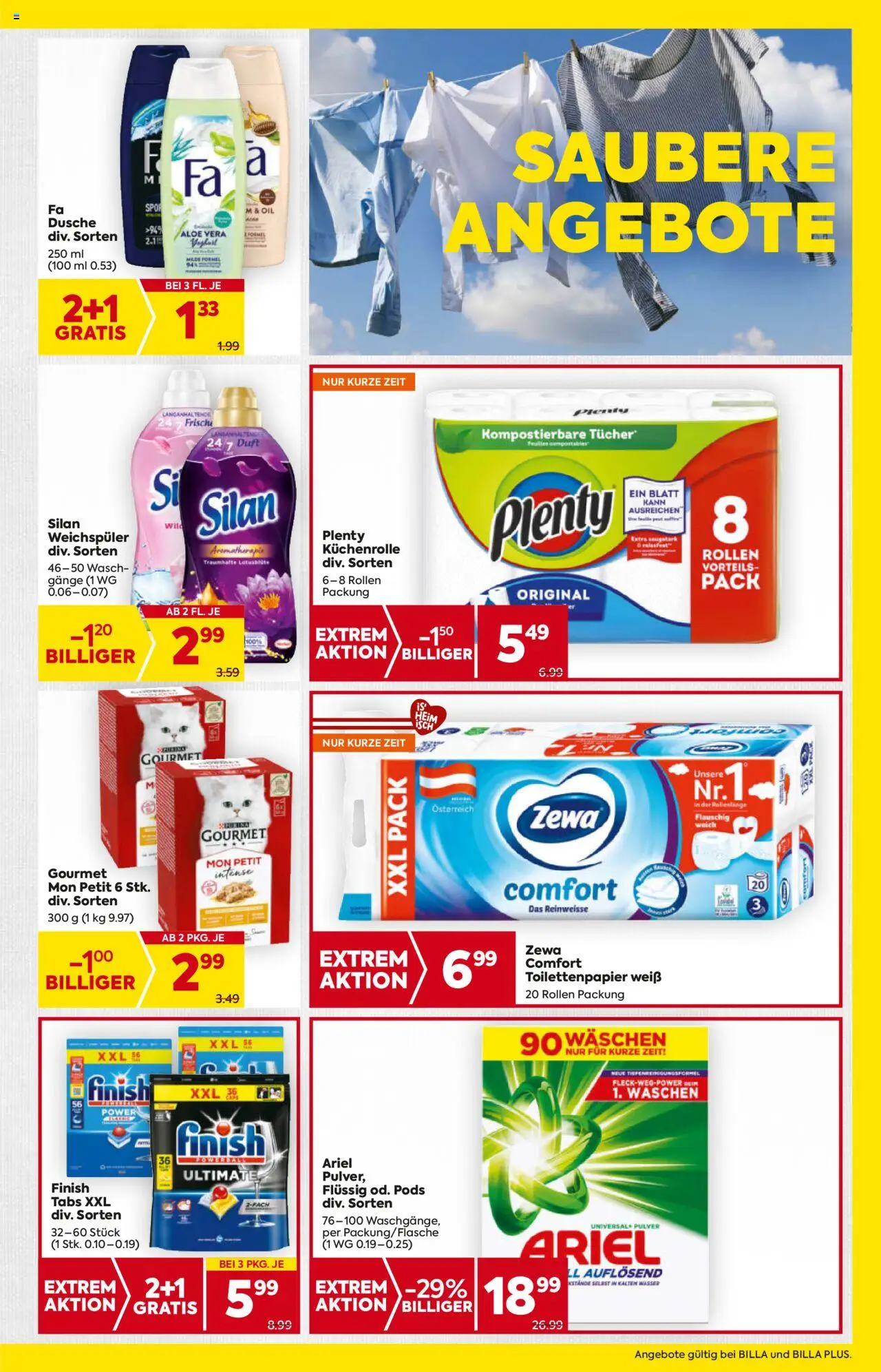 Billa AT akciós ujság - amely érvényes a következő dátumtól: 24.07.2025 | Oldal: 15 | Termékek: Ariel, Aloe vera