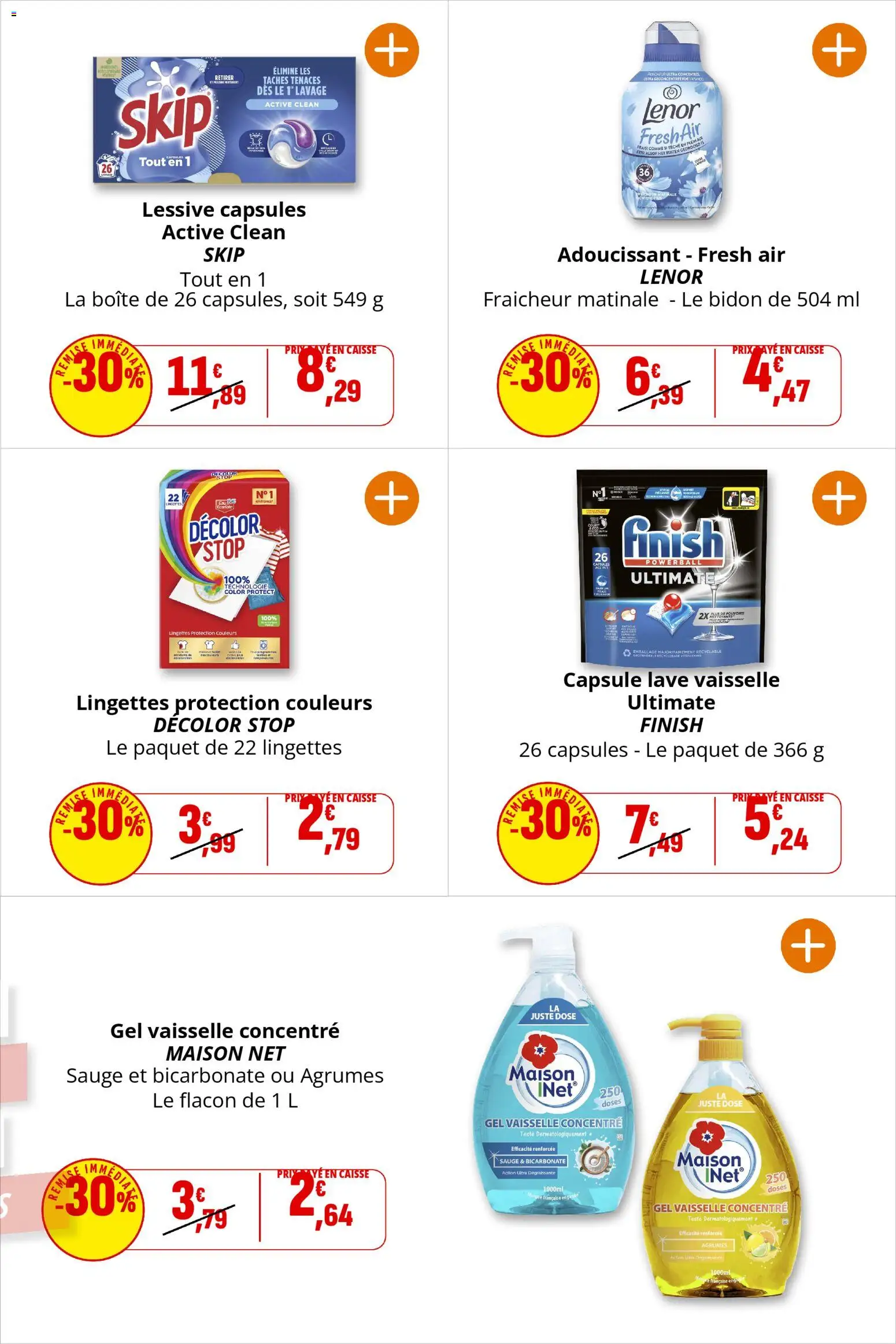 {H1} | Page: 38 | Produits: Lenor, Adoucissant, Lessive