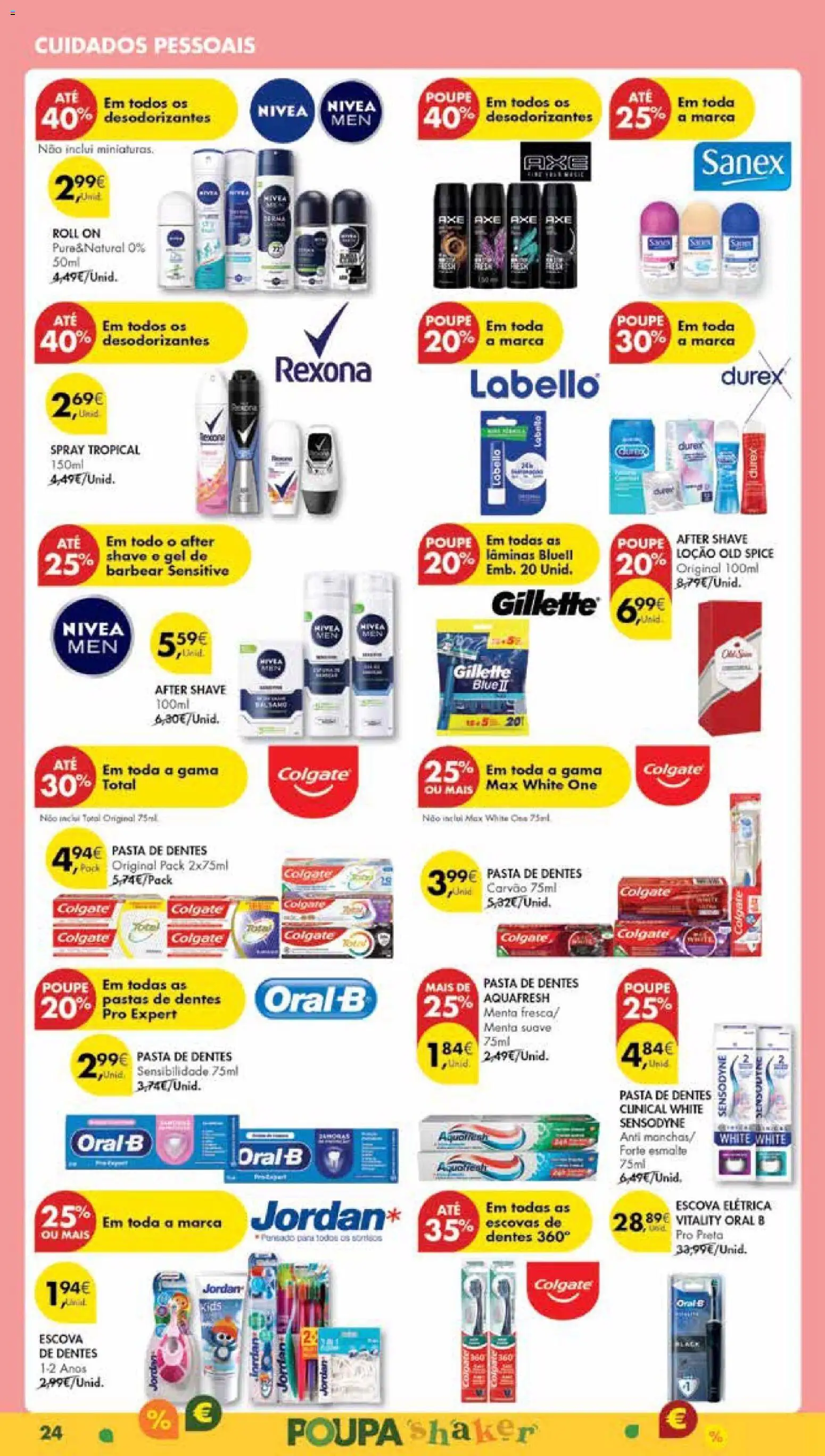 Pingo Doce Poupe Esta Semana Madeira │ válido de 25.11.2025 | Página: 24 | Produtos: Aftershave, Pasta de dentes, Escova de dentes
