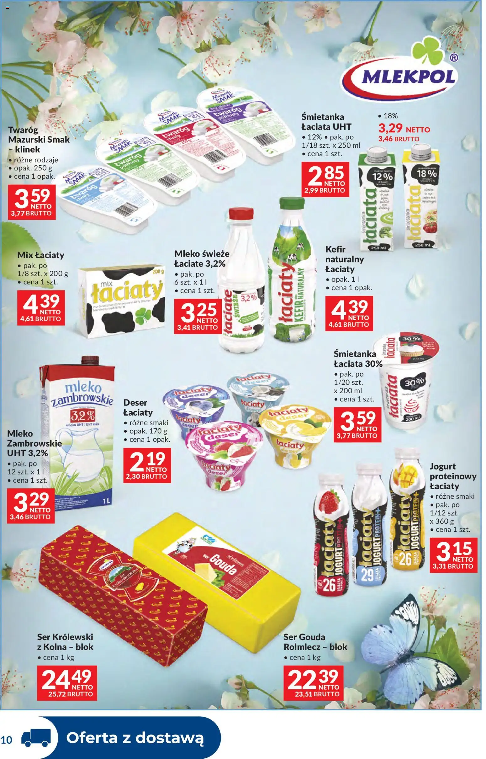 Makro Gazetka - Dystrybucja do sklepów od 03.03.2026 | Strona: 10 | Produkty: Mleko, Ser, Jogurt, Twaróg