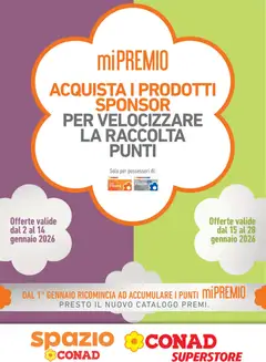Anteprima del volantino Conad Superstore Piemonte catalogo valido a partire dal 02.01.2026