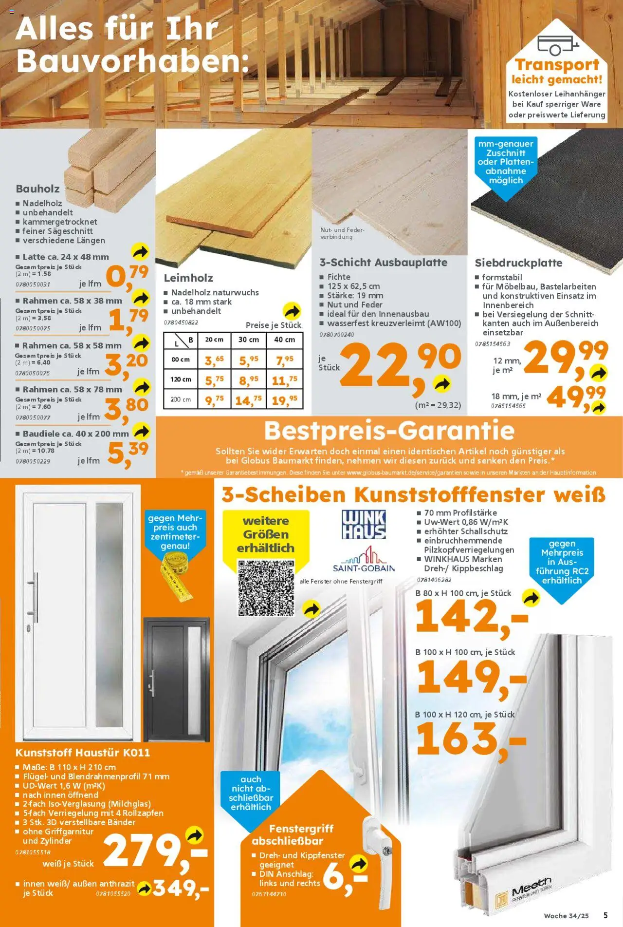 Globus Baumarkt Prospekt 	 - gültig ab dem 18.08.2025 | Seite: 5