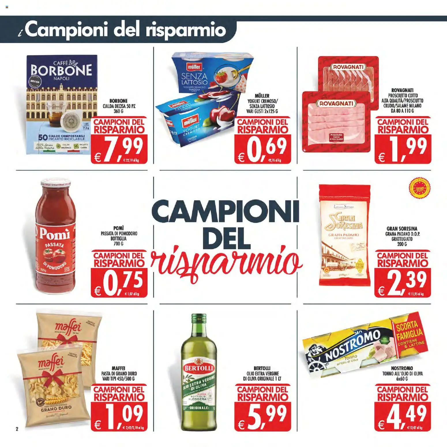 Volantino Decò del 07.04.2026 | Pagina: 2 | Prodotti: Yogurt, Caffè, Passata di pomodoro, Tonno