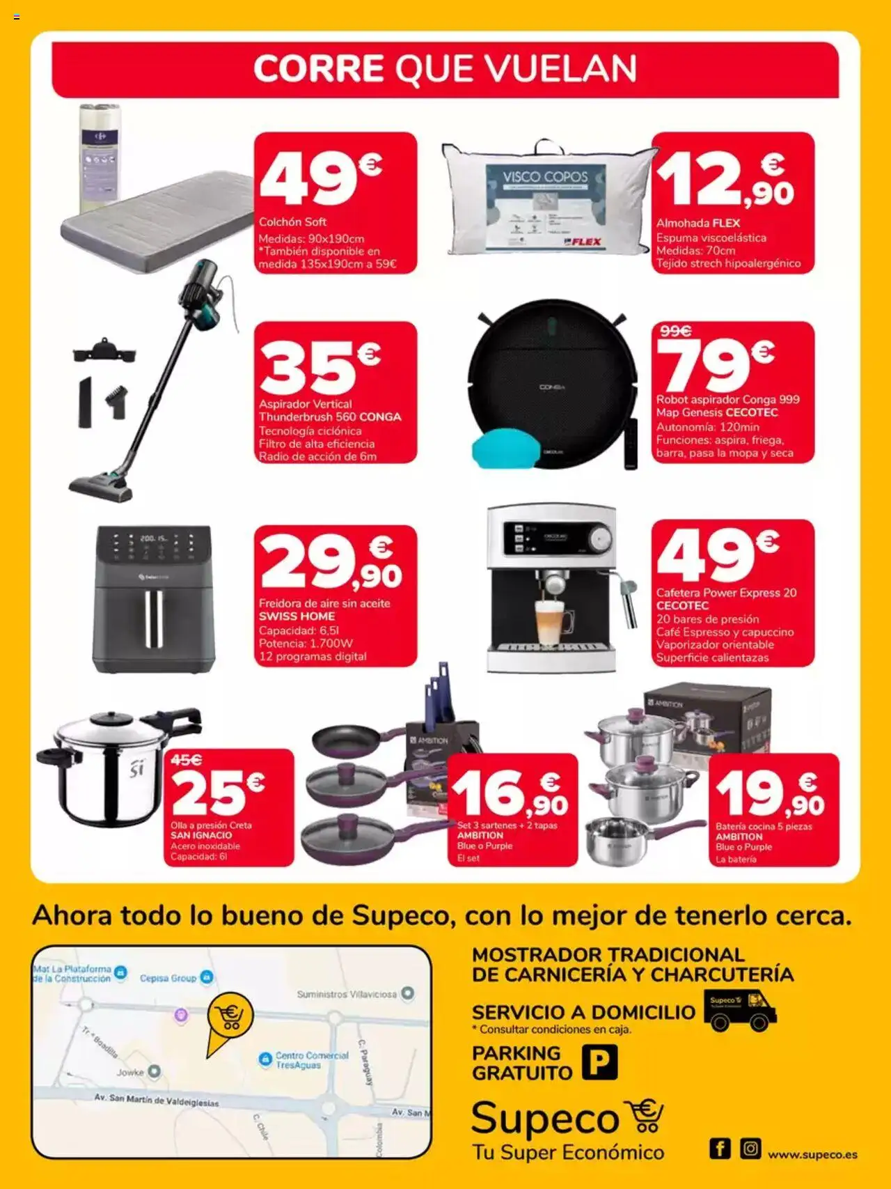 Supeco folleto │ válido desde el 18.09.2025 | Página: 8 | Productos: Cafetera, Robot, Almohada, Aspirador