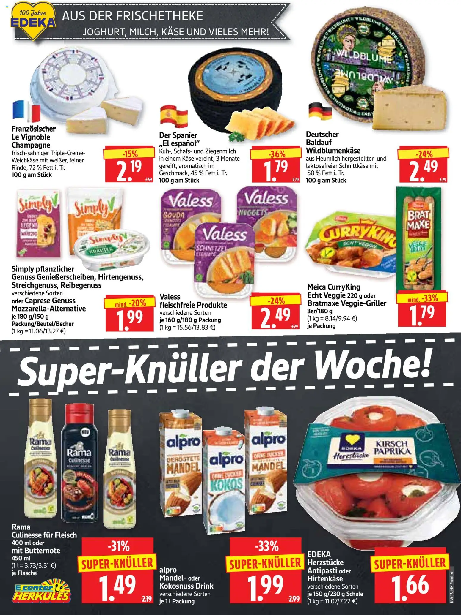 HERKULES Prospekt 	 – gültig ab 23.03.2026 | Seite: 6 | Produkte: Rama, Käse, Gouda, Meica