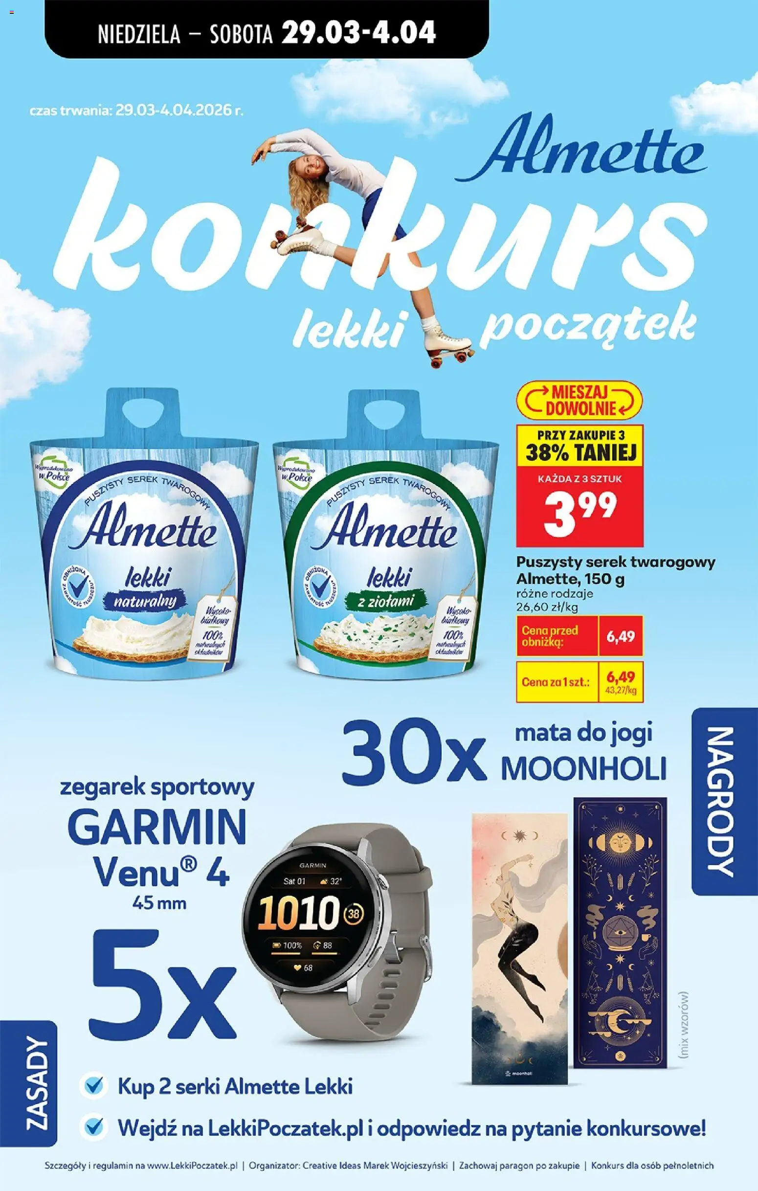 Biedronka gazetka od niedzieli od 29.03.2026 | Strona: 95 | Produkty: Zegarek, Cream cheese, Serek, Smartwatch