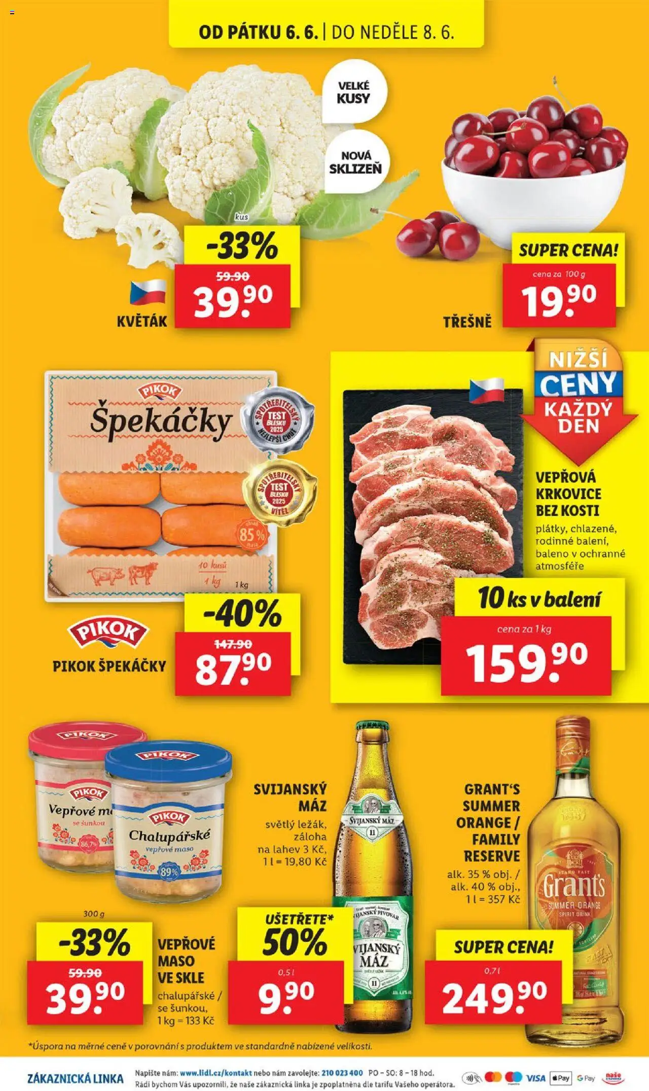 Lidl leták od 05.06.2025 | Strana: 47 | Produkty: Whiskey, Špekáčky, Vepřová krkovice bez kosti, Svijanský Máz