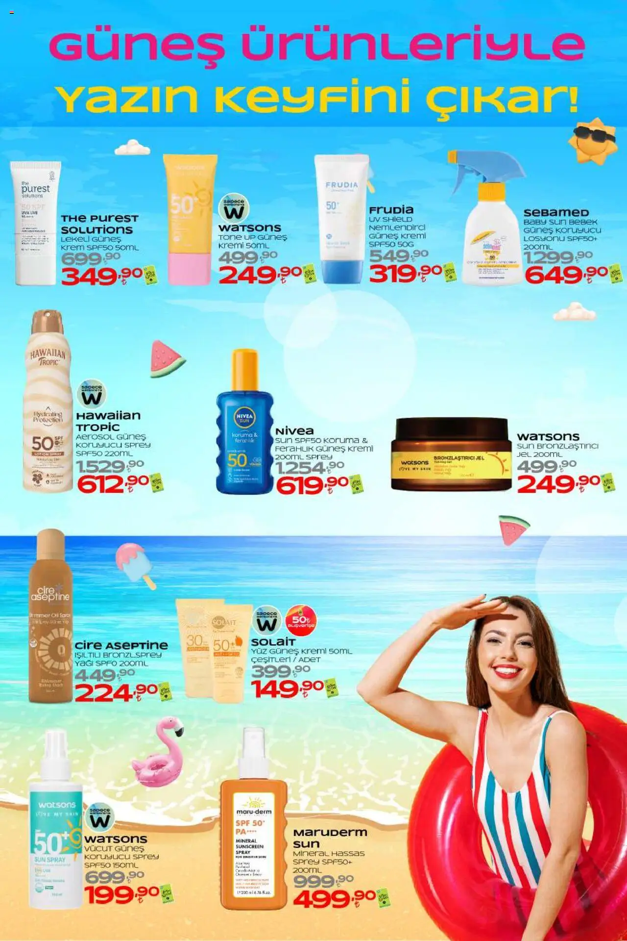 Watsons Katalog - 27.05.2025 tarihinden itibaren geçerlidir | Sayfa: 7 | Ürünler: Krem, Güneş kremi, Bronzlaştırıcı