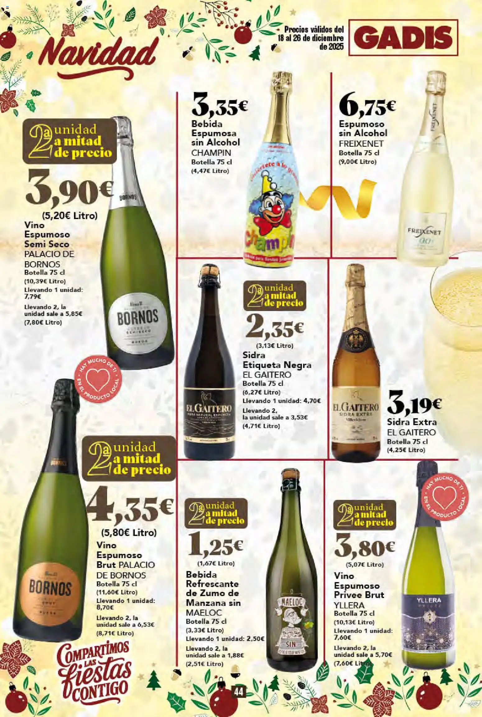 Gadis - folleto │ válido desde el 18.12.2025 | Página: 44 | Productos: Vino, Ροζ πιπέρι, Manzana