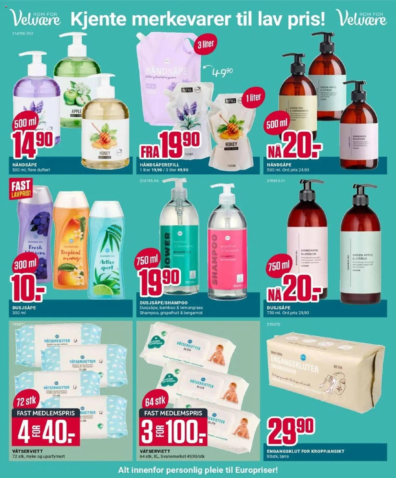 {H1} | Side: 10 | Produkter: Shower Gel, Суміш дитяча, Mango, Servietter