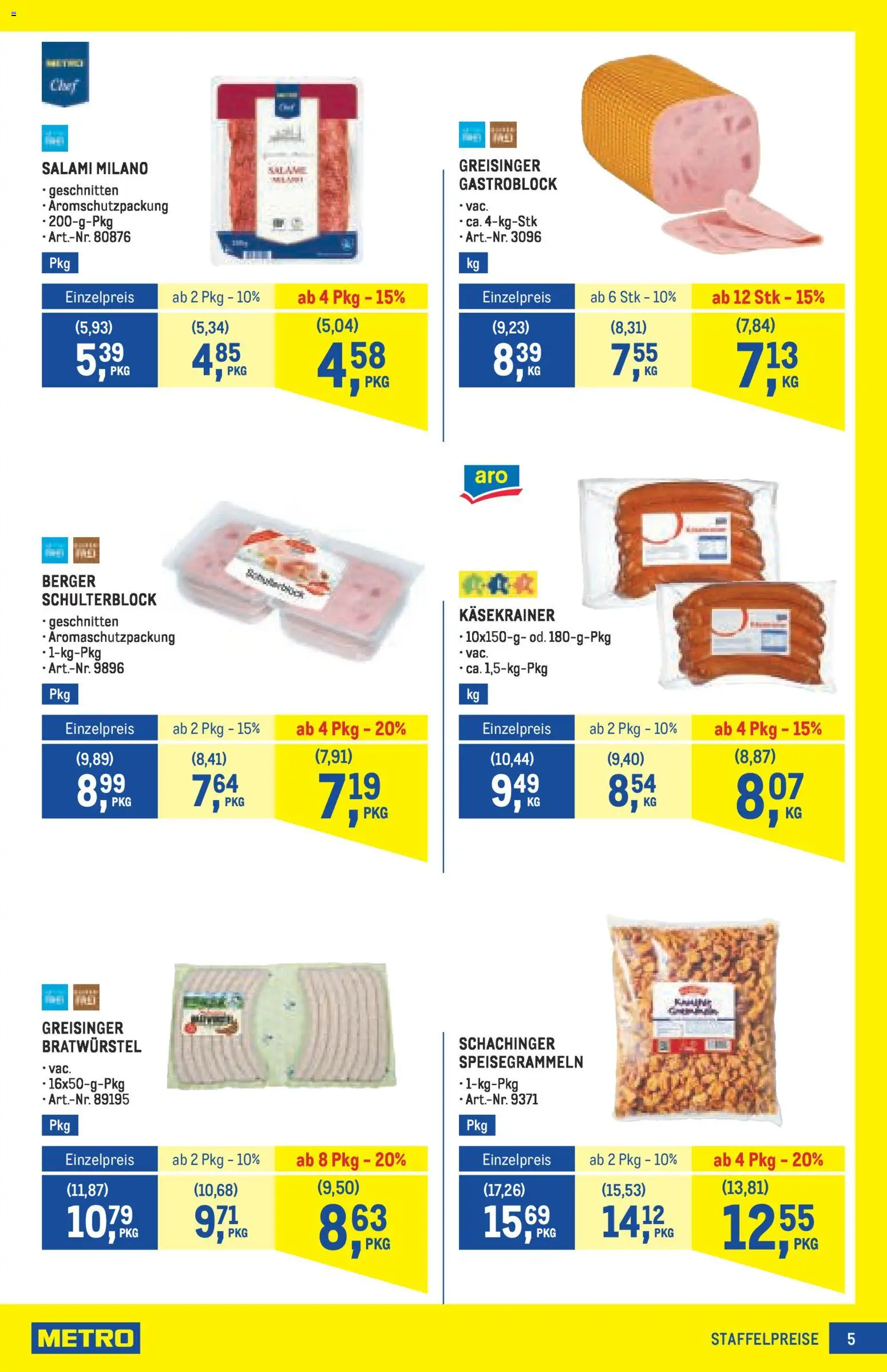 Metro angebote Profi gültig ab 27.11.2025 | Seite: 5 | Produkte: Salami