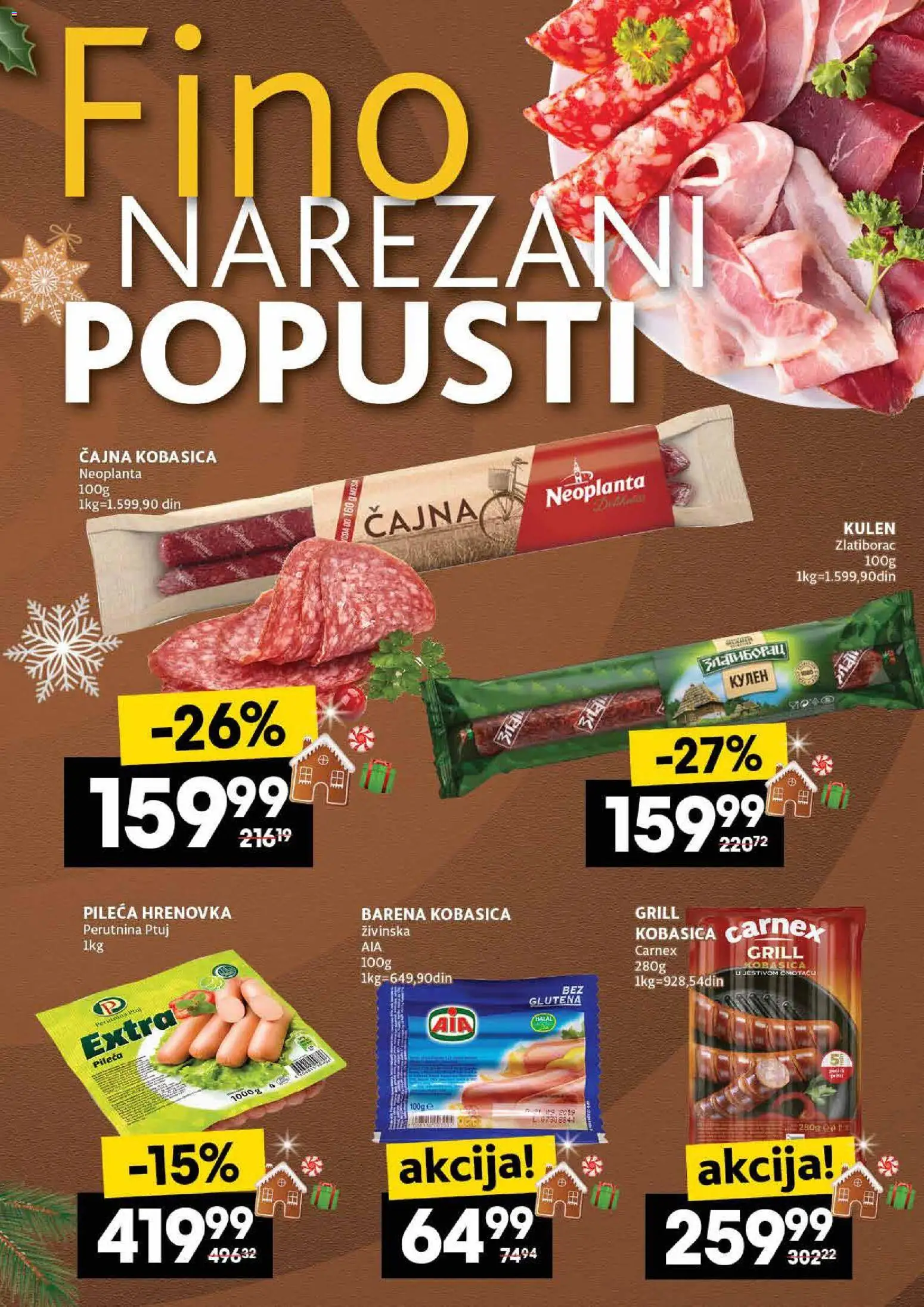 Idea katalog - važi od 11.12.2025 | Strana: 9 | Proizvode: Kulen, Perutnina Ptuj, Kobasica
