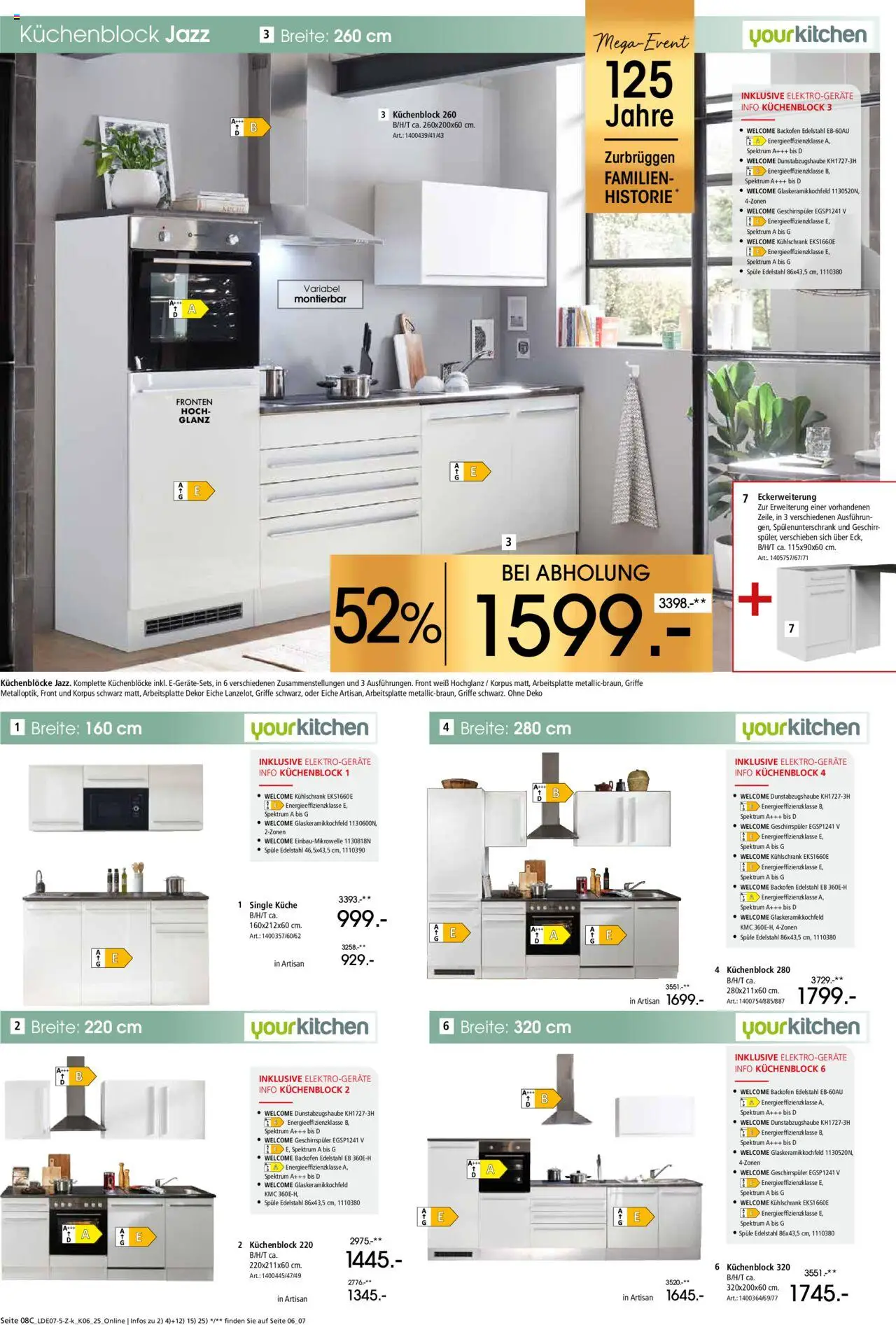 Zurbrüggen  Küchen für Ihr Zuhause - gültig ab dem 26.07.2025 | Seite: 14 | Produkte: Geschirrspüler, Küchenblock, Kühlschrank, Backofen